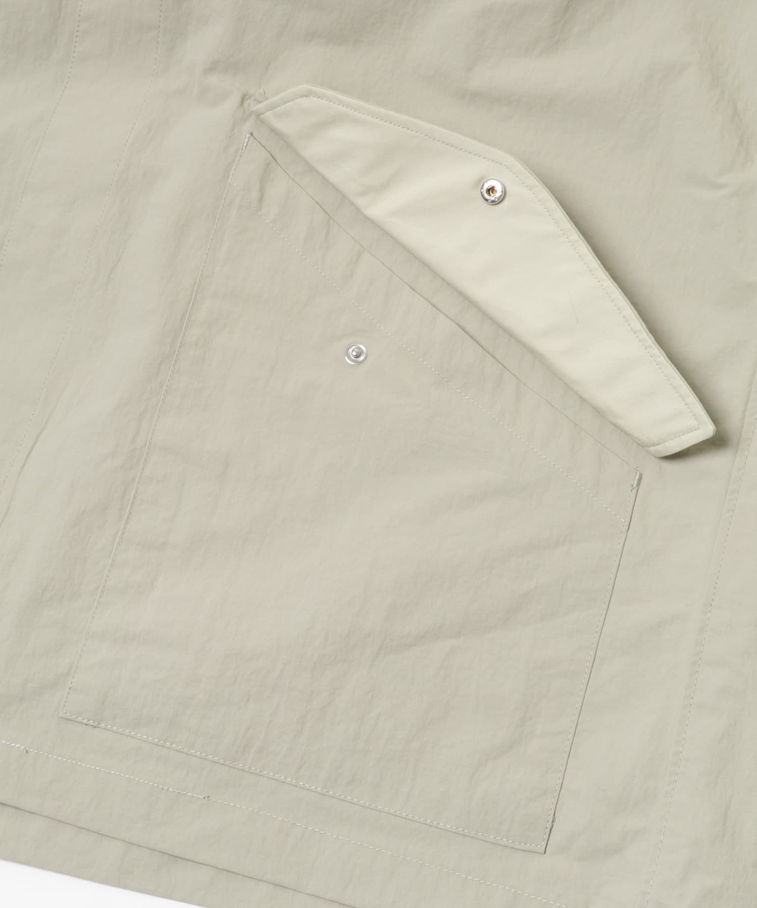 ユーティリティーロングスリーブシャツジャケット GREIGE M