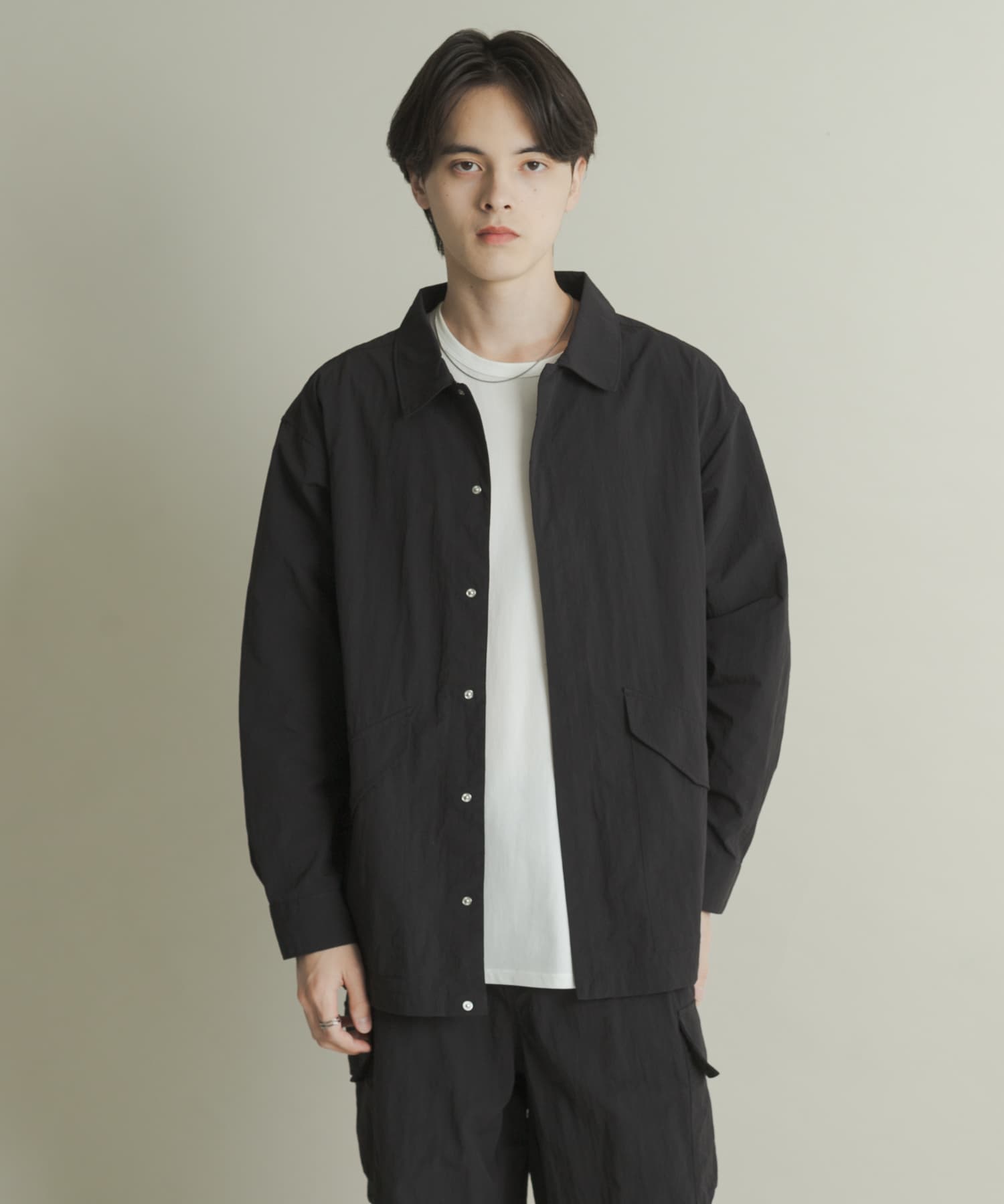 ユーティリティーロングスリーブシャツジャケット