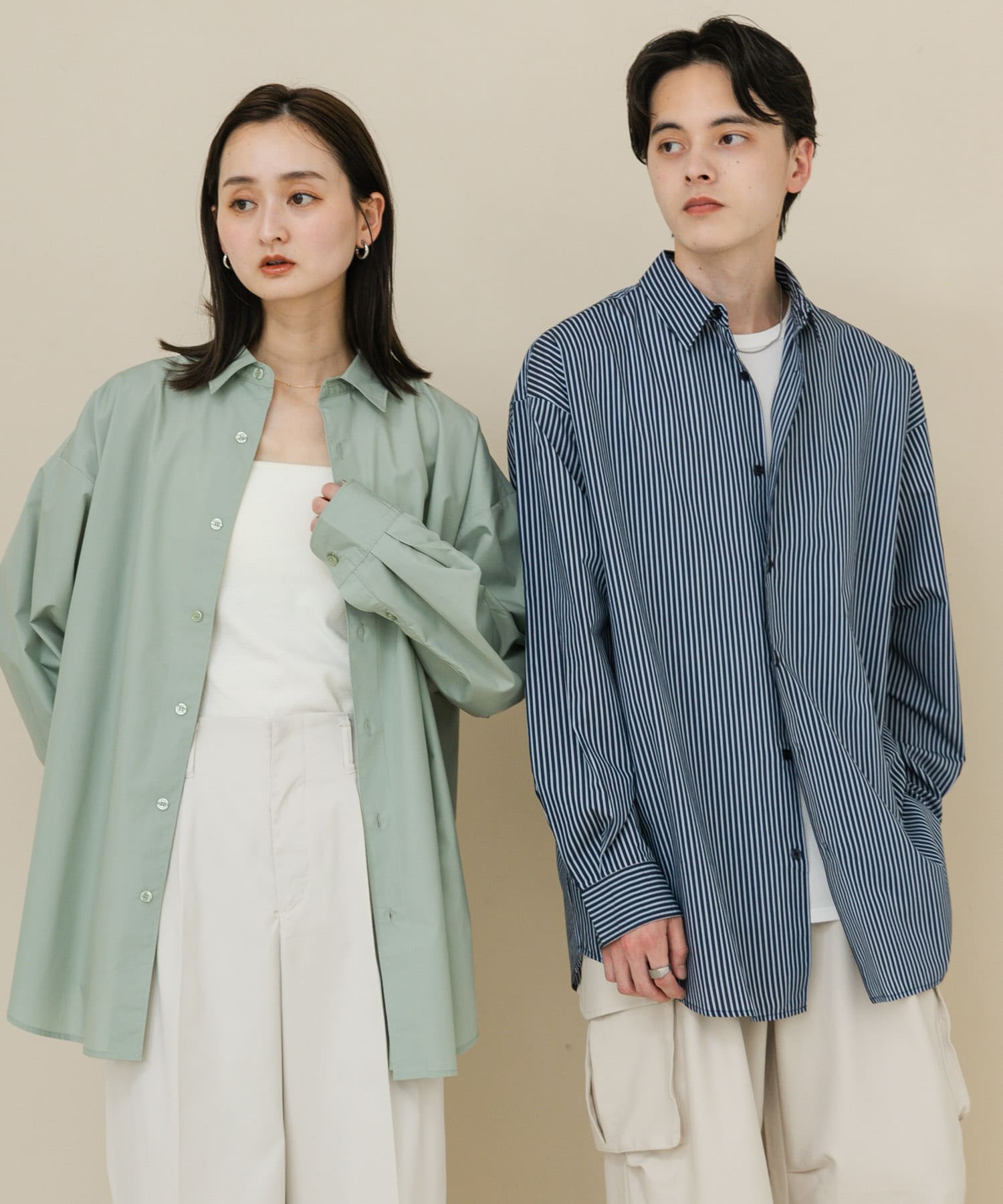 身長：169cm サイズ：L, 身長：173cm サイズ：L