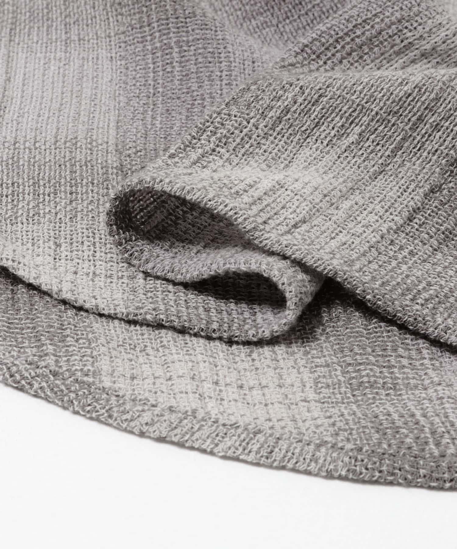 オンブレーチェックレギュラーカラーシャツ GRAY M