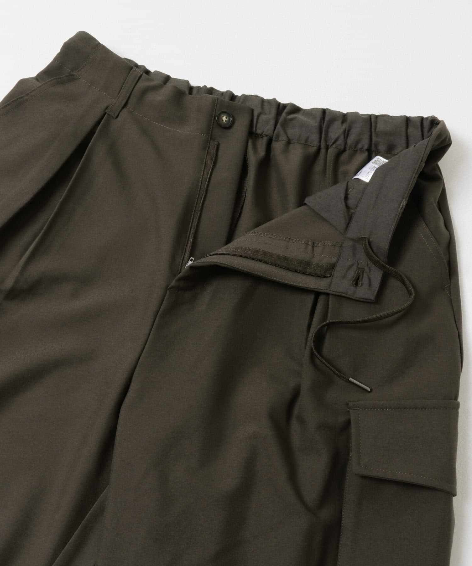 『ユニセックス』ワイドカーゴパンツ BROWN S