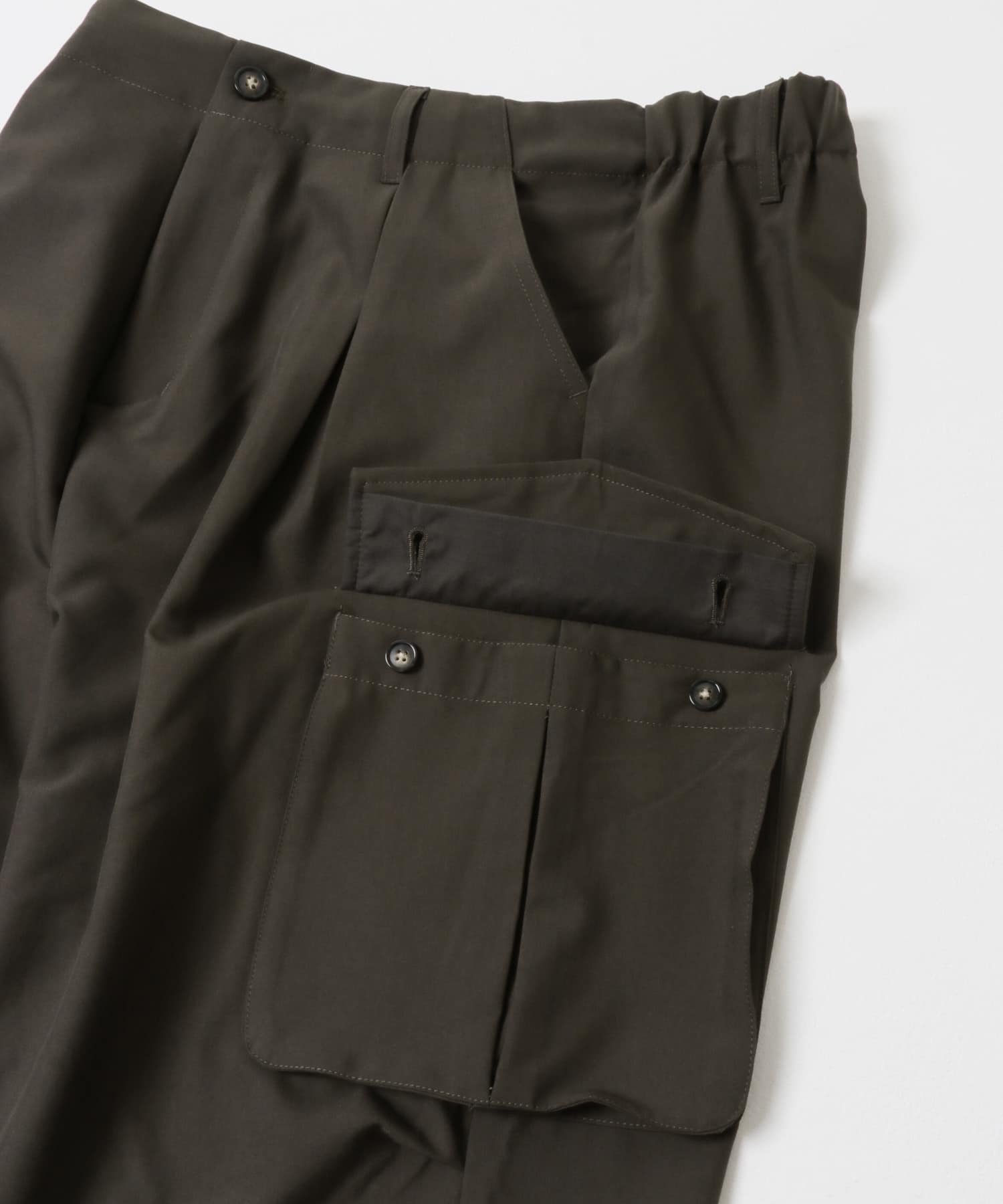『ユニセックス』ワイドカーゴパンツ BROWN S