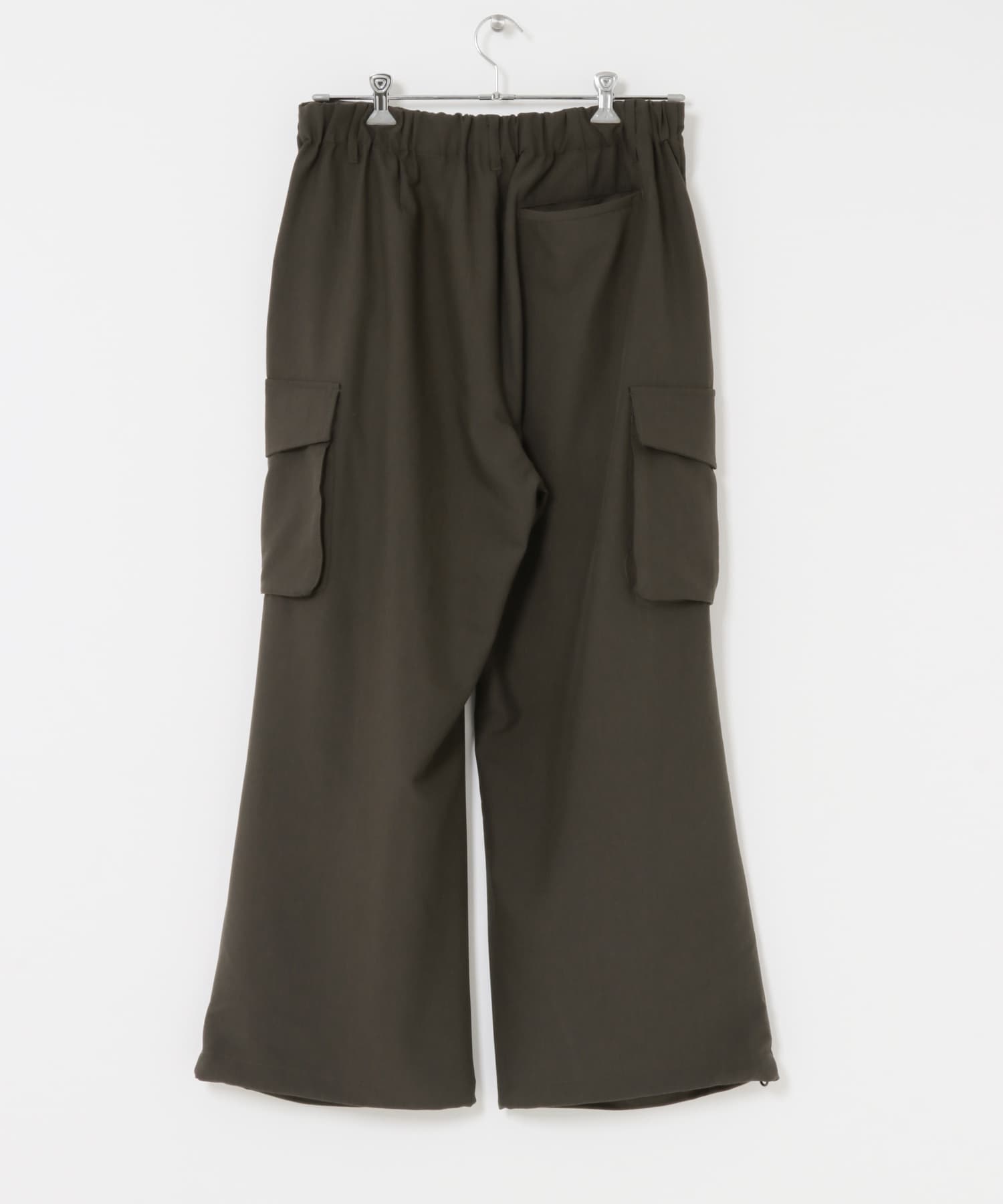 『ユニセックス』ワイドカーゴパンツ BROWN S