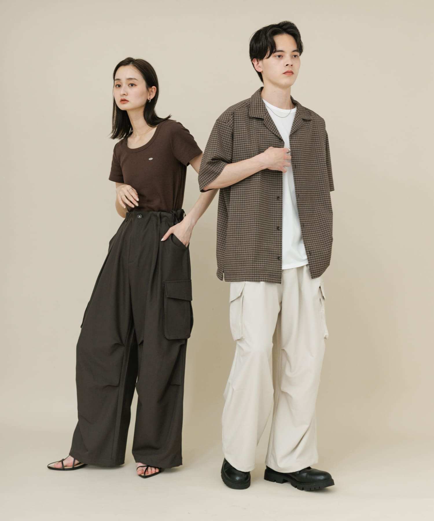 身長：169cm サイズ：M, 身長：173cm サイズ：L
