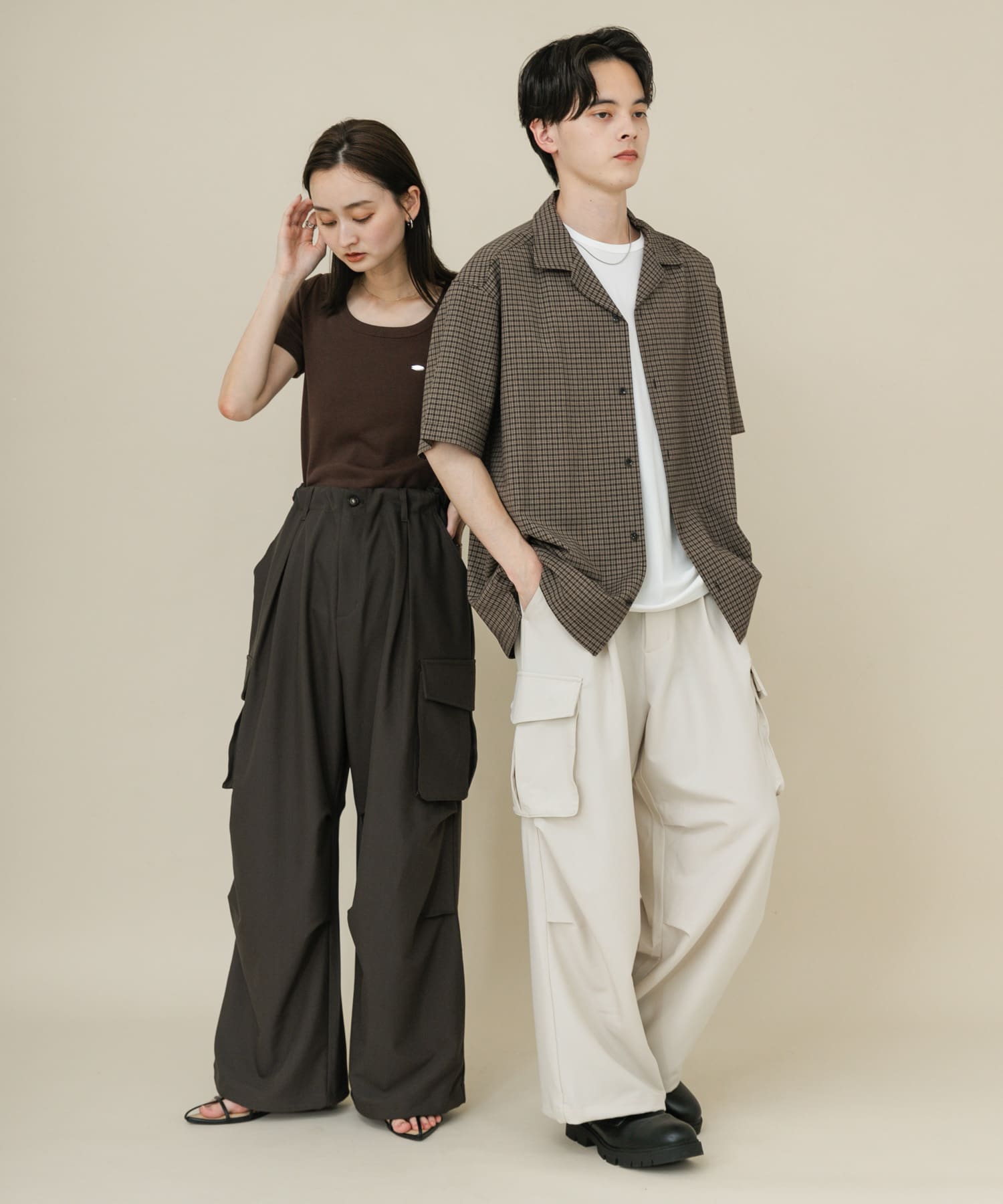身長：169cm サイズ：M, 身長：173cm サイズ：L