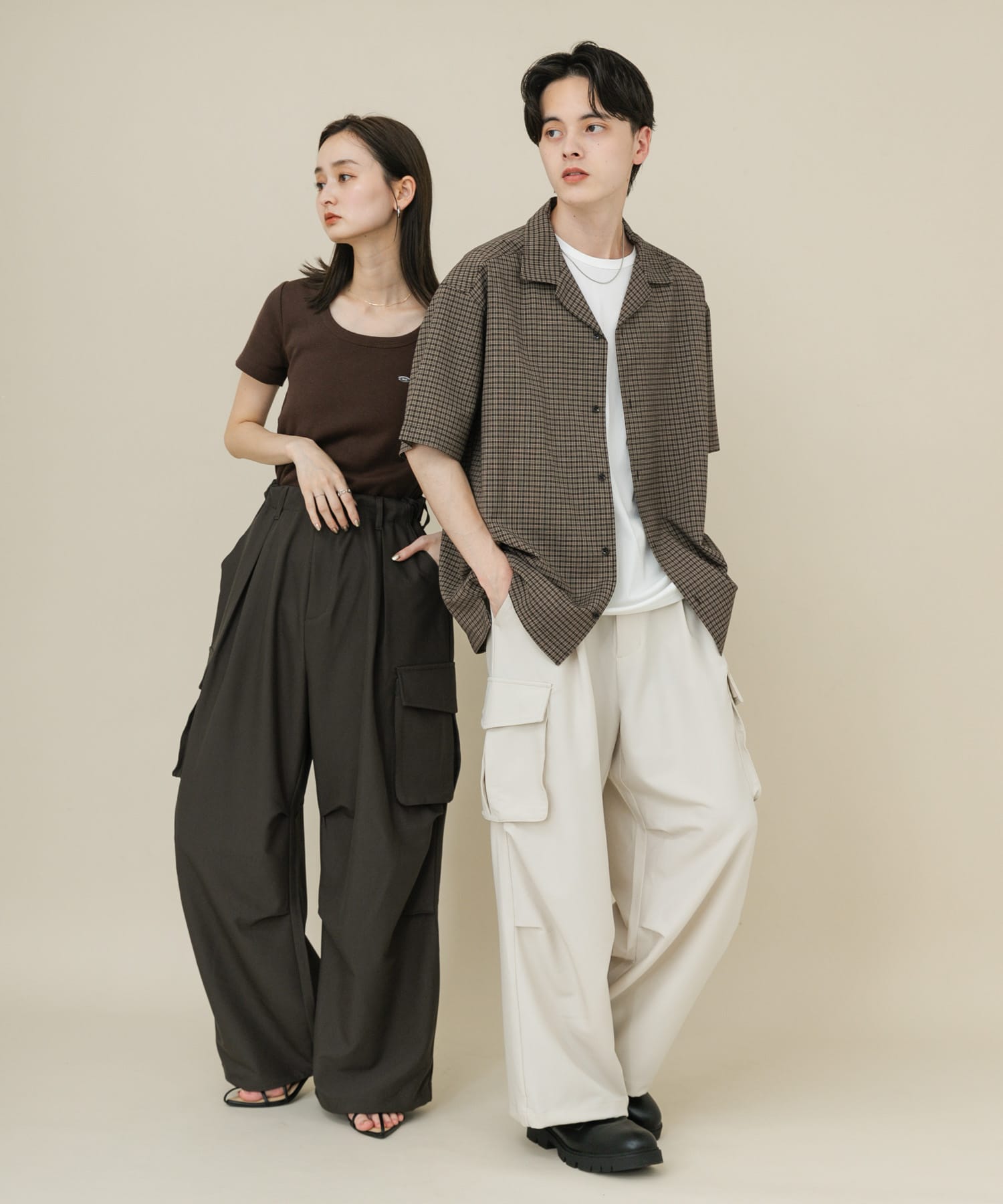身長：169cm サイズ：M, 身長：173cm サイズ：L