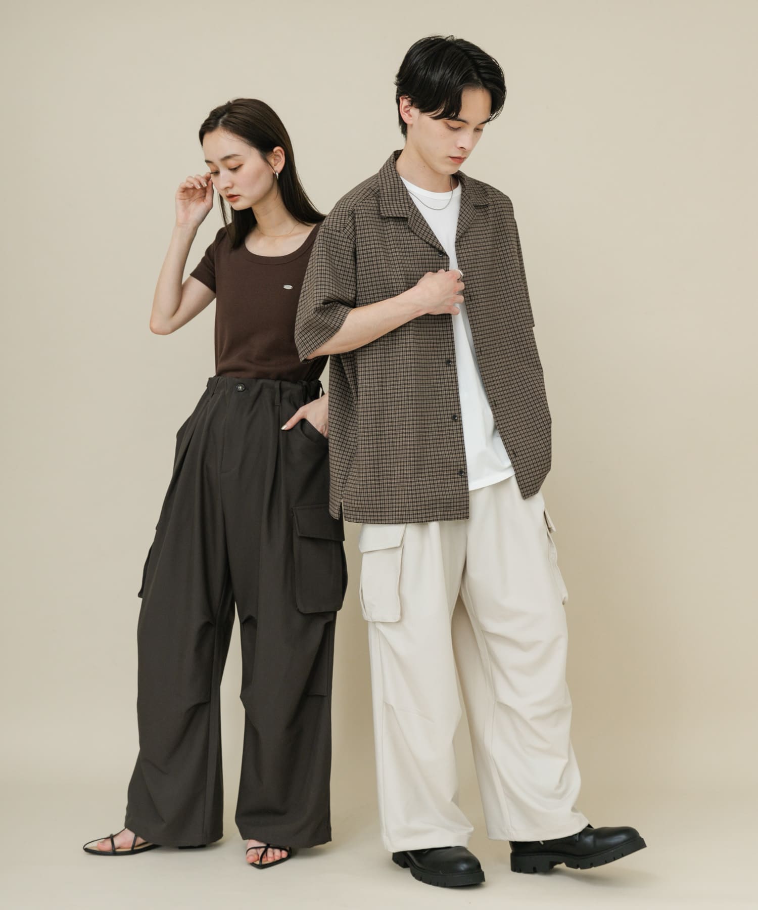 身長：169cm サイズ：M, 身長：173cm サイズ：L