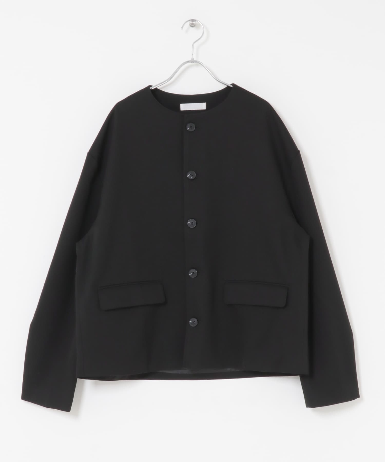 コンフォートクルーネックジャケット BLACK M