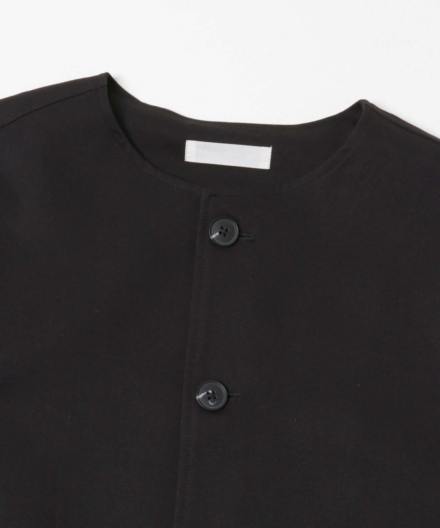 コンフォートクルーネックジャケット BLACK M