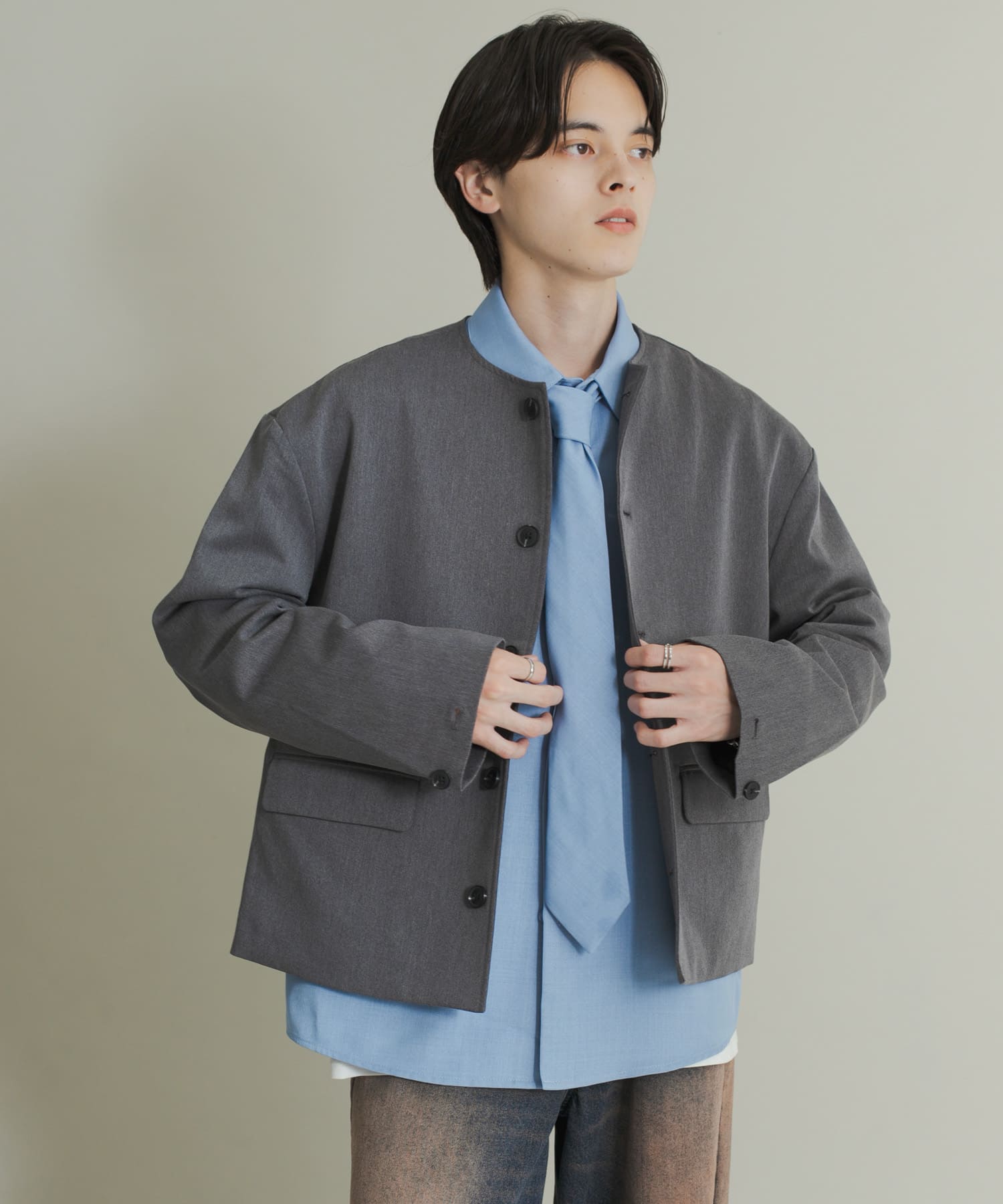 コンフォートクルーネックジャケット