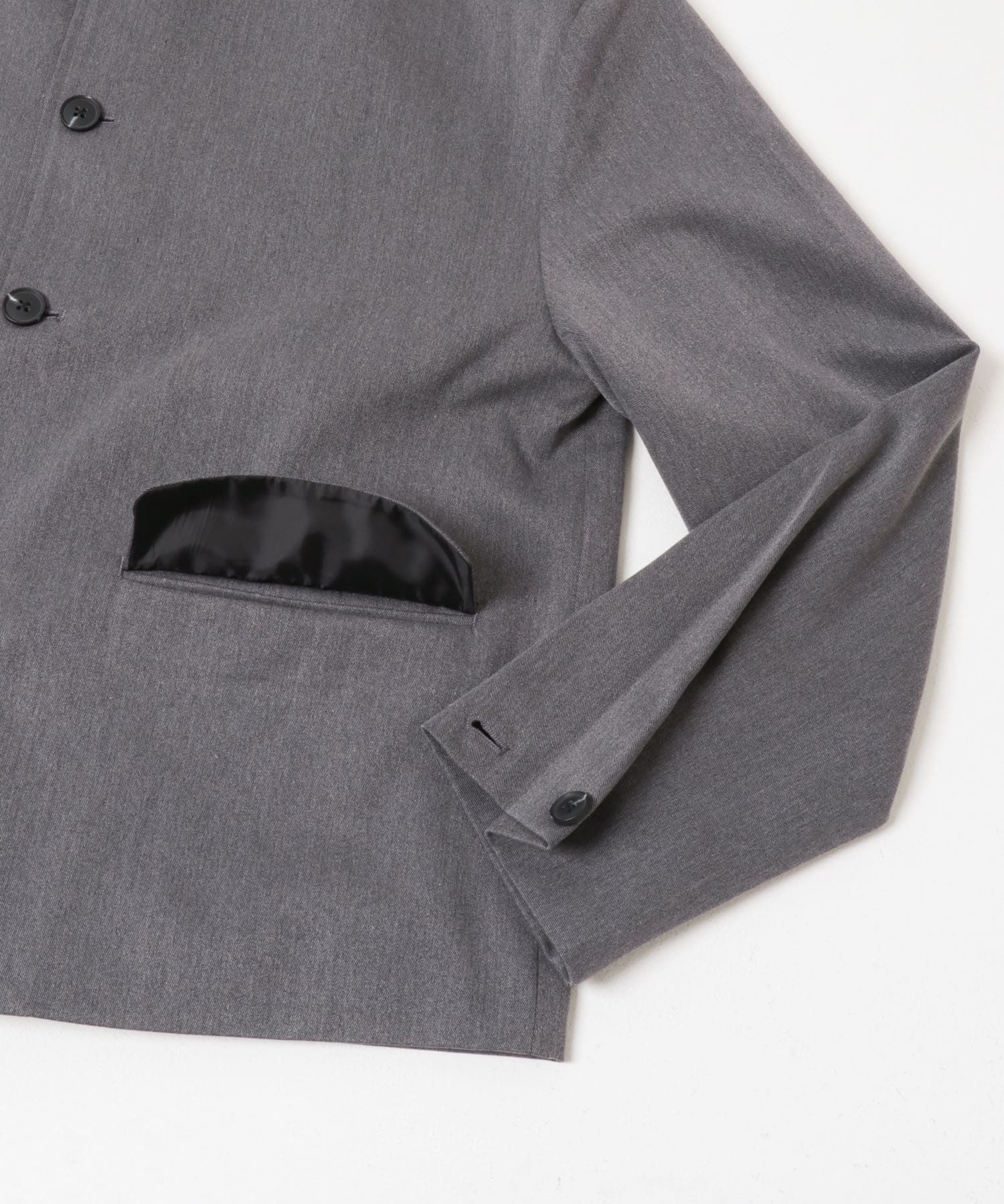 コンフォートクルーネックジャケット GRAY M