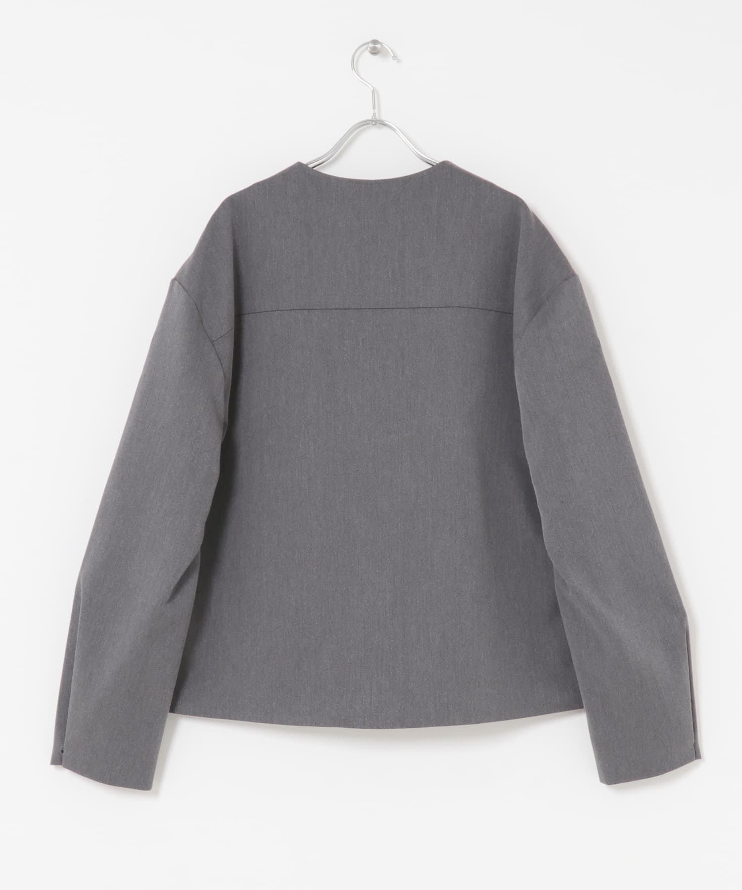 コンフォートクルーネックジャケット GRAY M