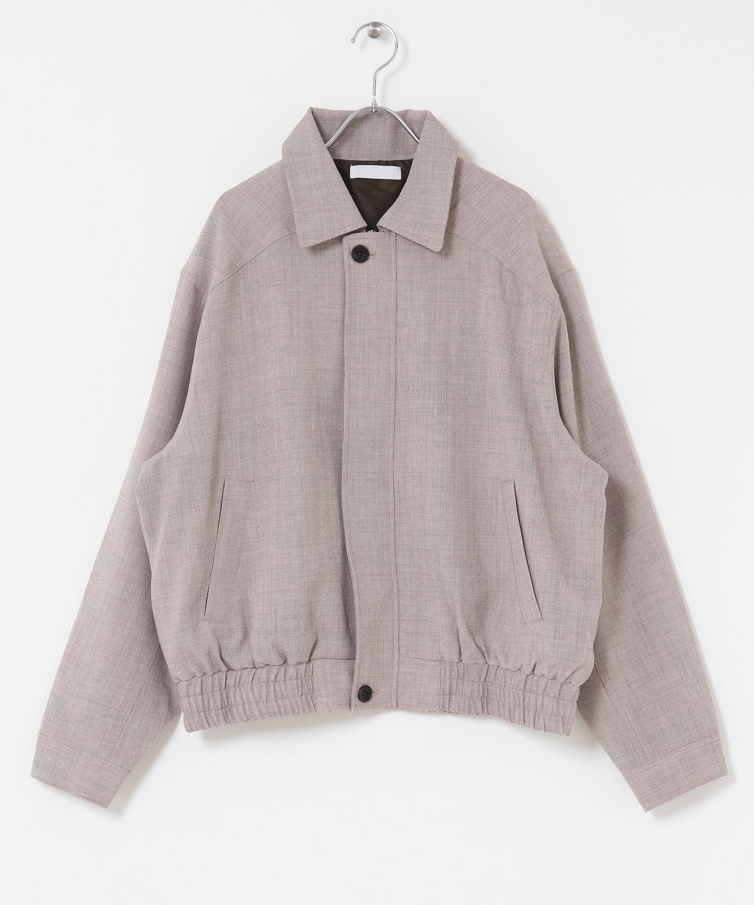 メランジバルーンジップブルゾン BEIGE M