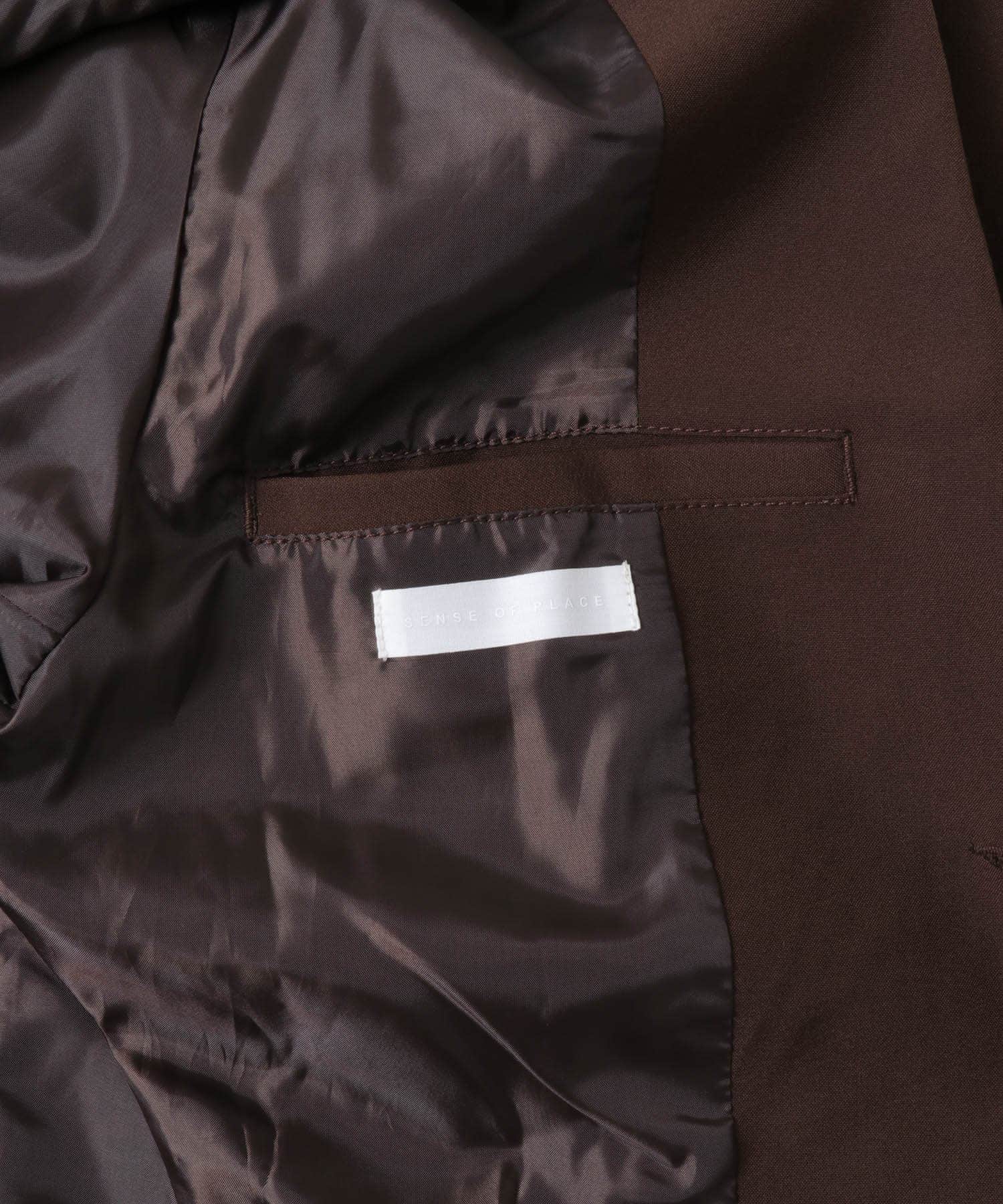 コンフォートテーラードジャケット BROWN M