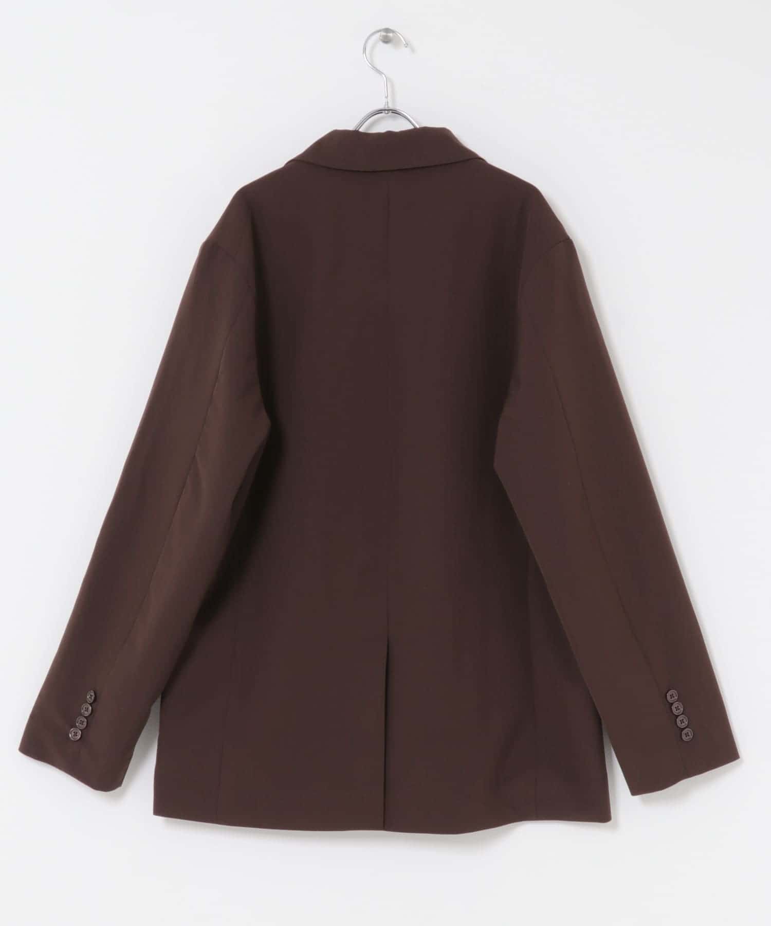 コンフォートテーラードジャケット BROWN M