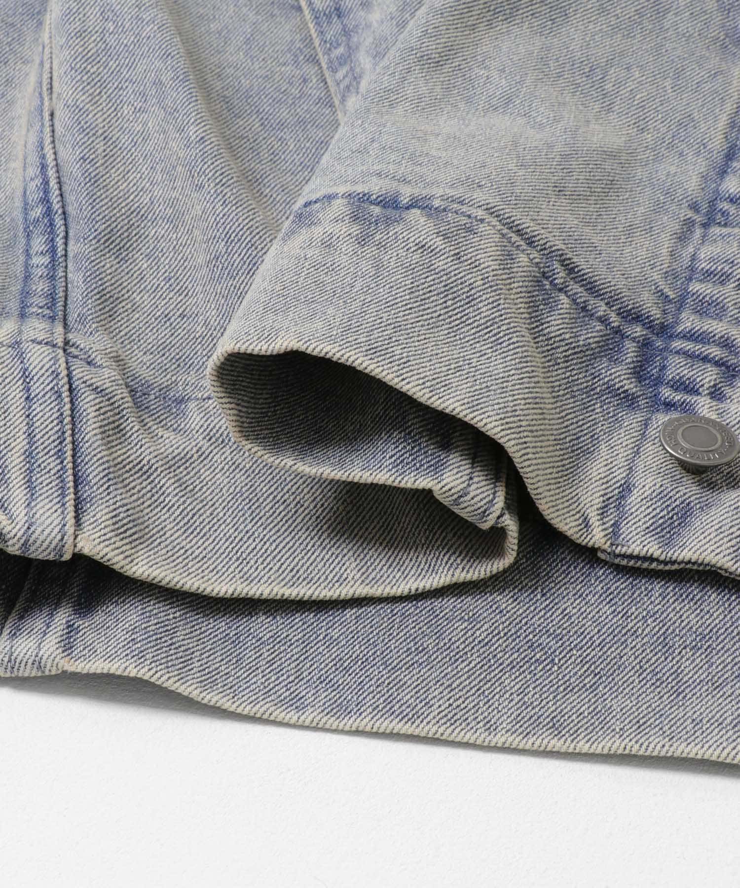ツイストデニムブルゾン L.INDIGO M