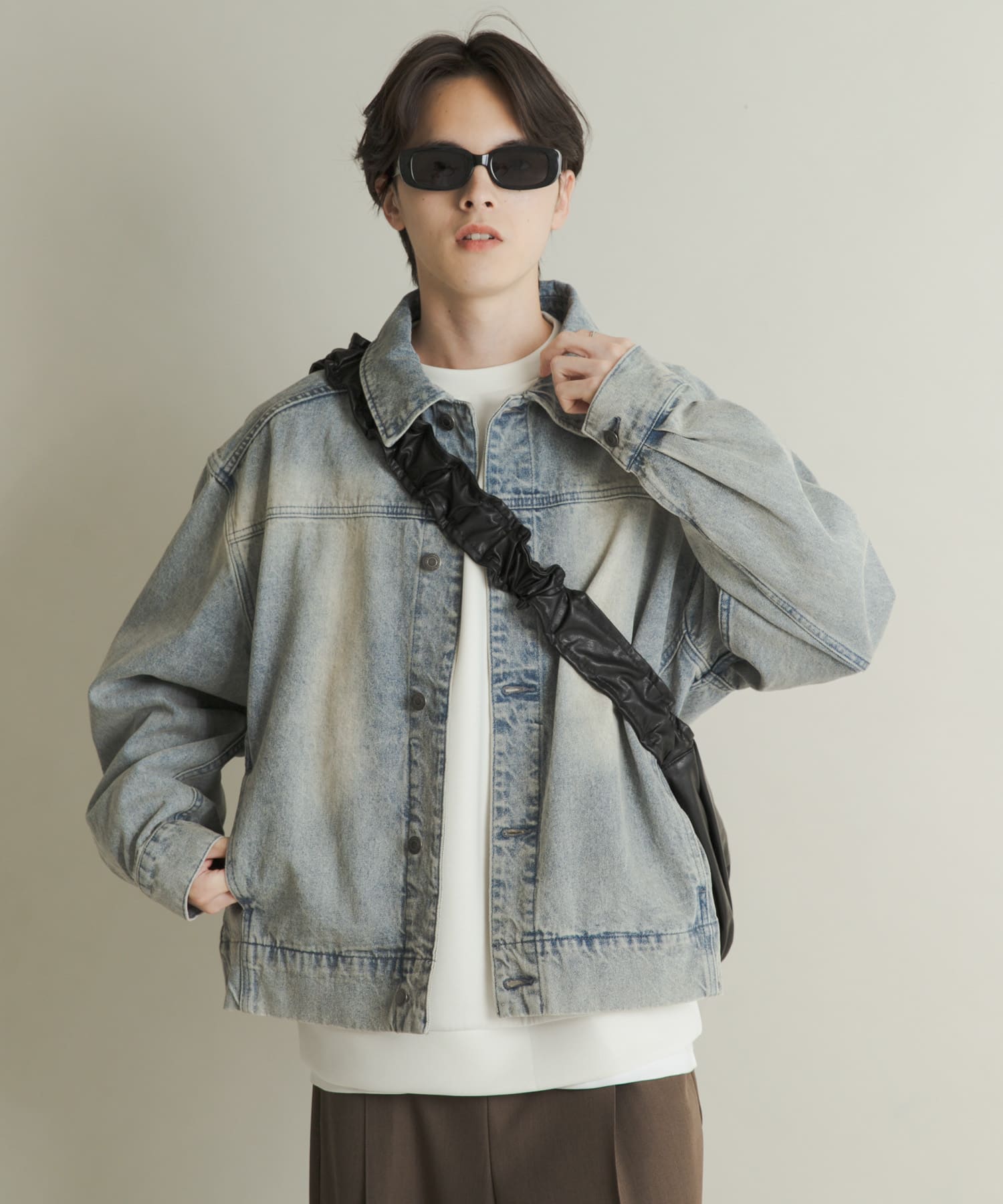 コクーンショルダーバッグ BLACK one