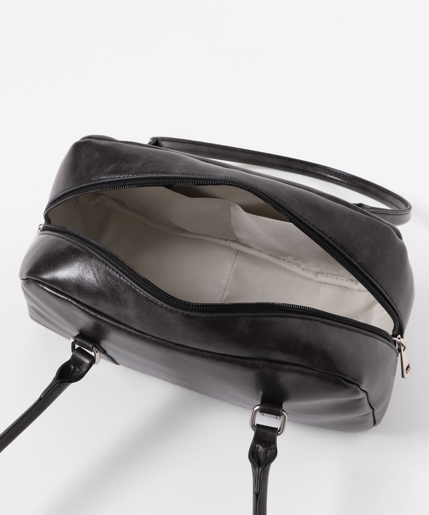ロングハンドルボストンバッグ CHARCOAL one