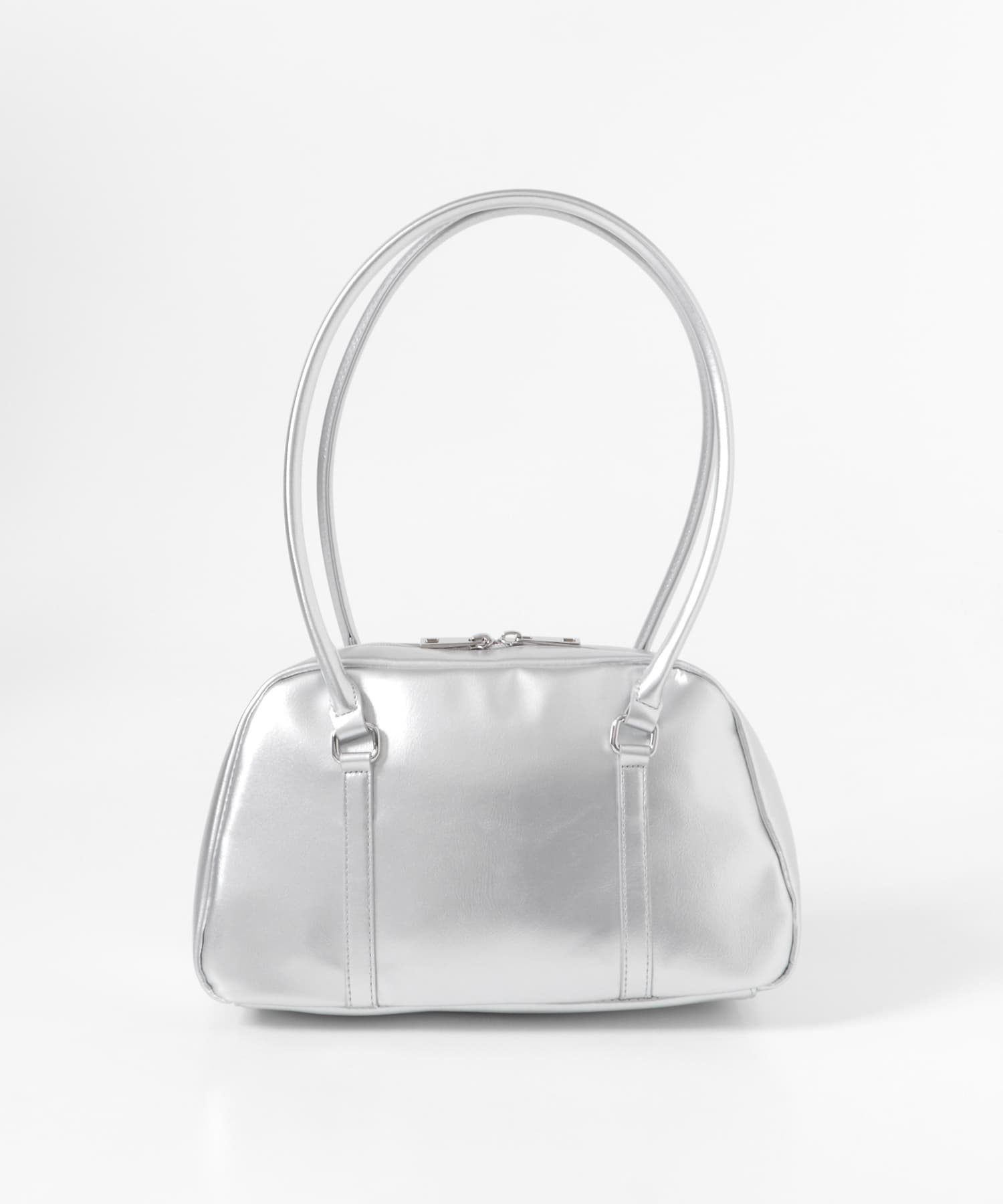 ロングハンドルボストンバッグ SILVER one