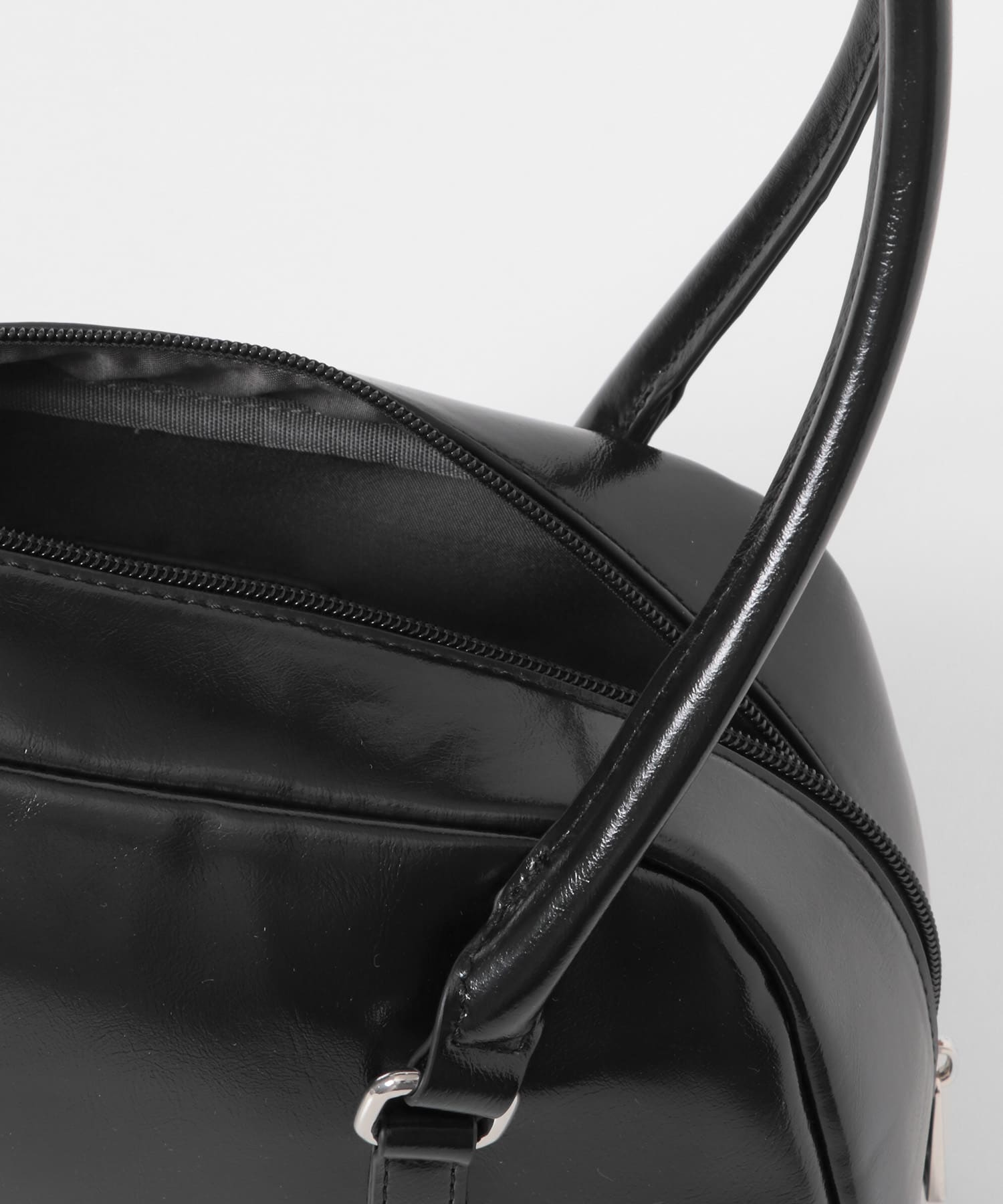 ロングハンドルボストンバッグ BLACK one