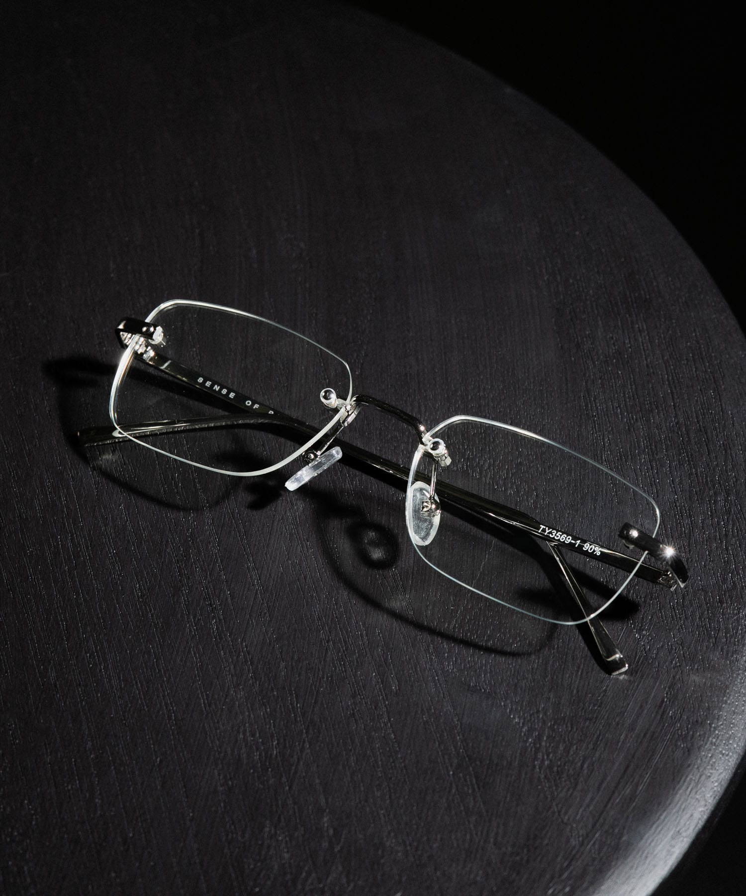 リムレスサングラス SILVER one