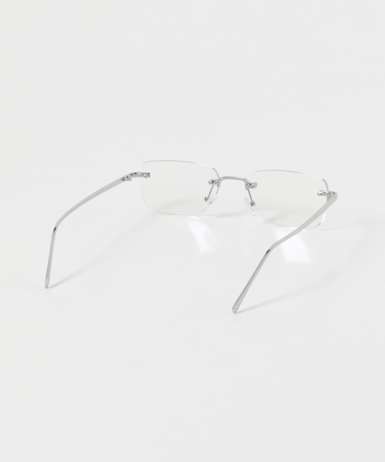 リムレスサングラス SILVER one