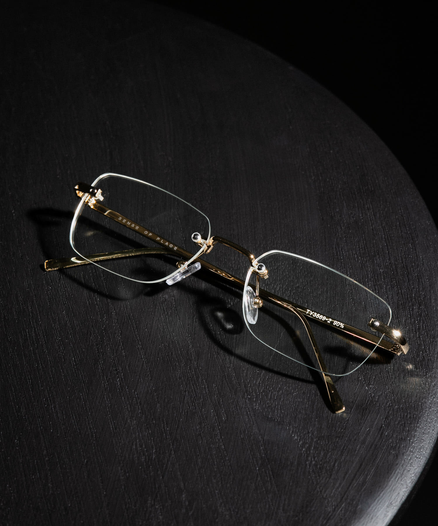 リムレスサングラス GOLD one