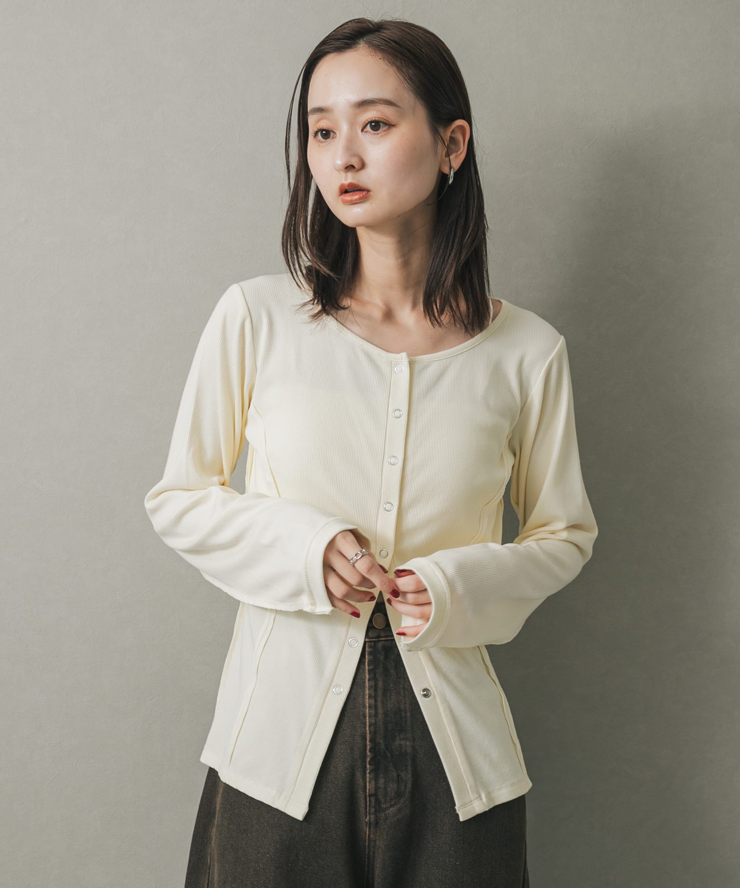身長：169cm サイズ：one