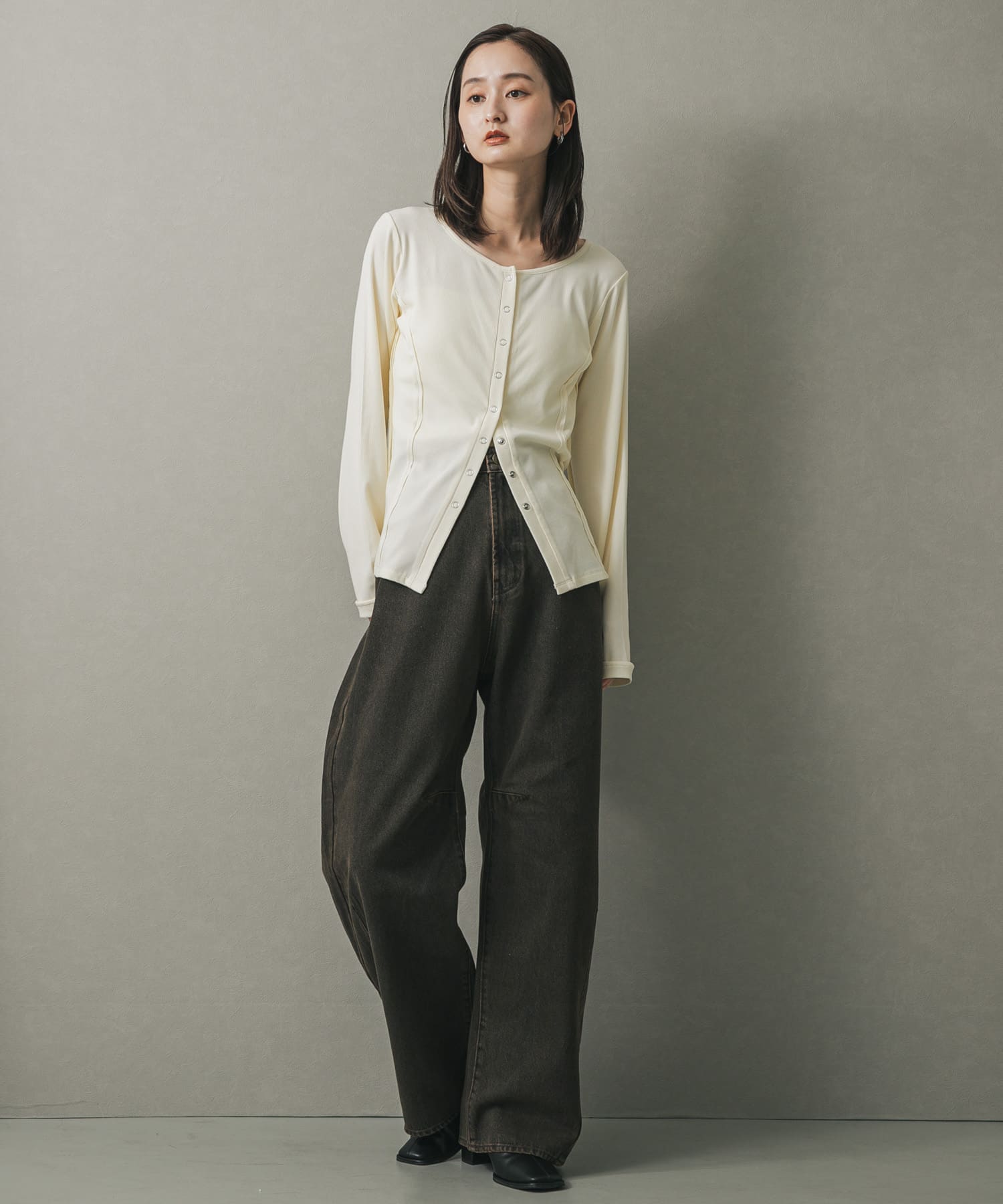 身長：169cm サイズ：one