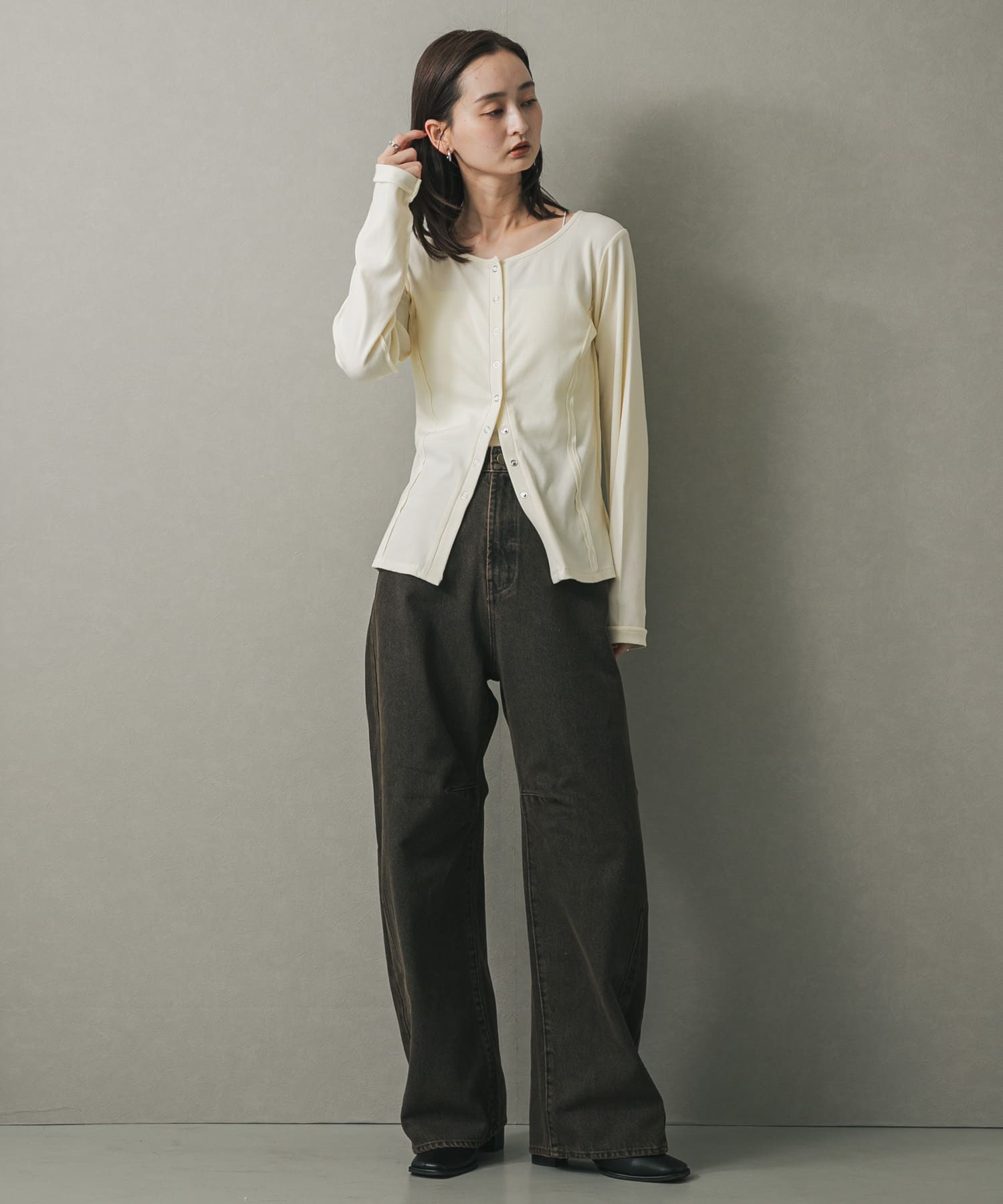 身長：169cm サイズ：one