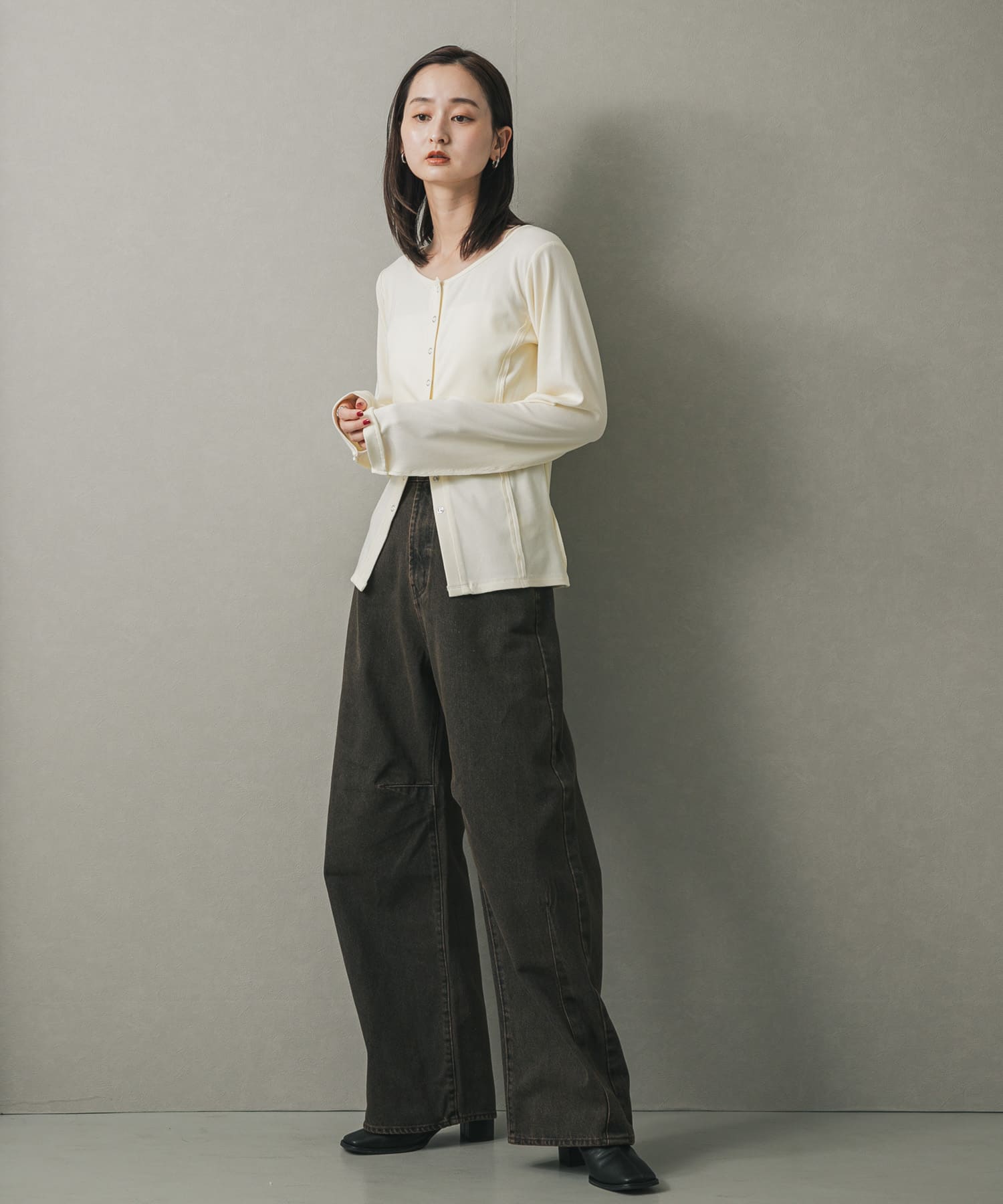 身長：169cm サイズ：one