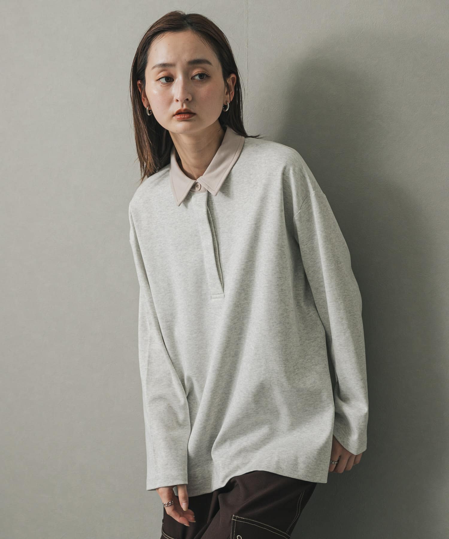 ポロシャツルーズカットトップ(one BLACK): トップス｜URBAN RESEARCH