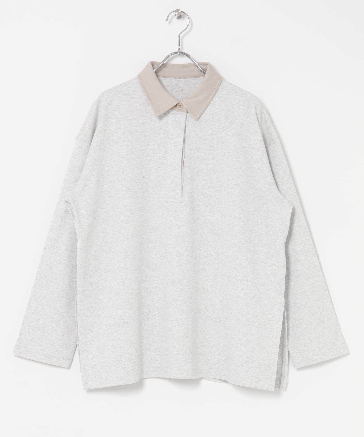 ポロシャツルーズカットトップ OATMEAL one