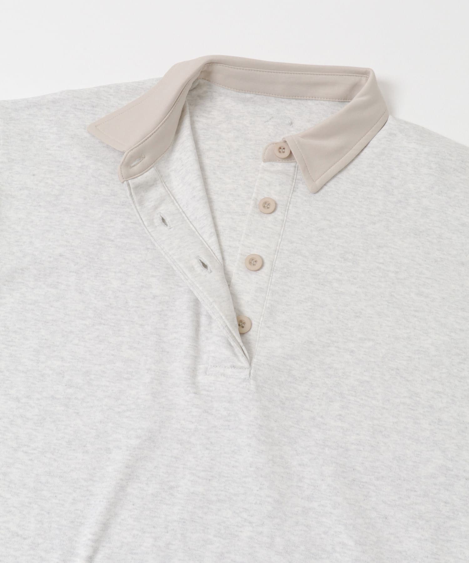 ポロシャツルーズカットトップ OATMEAL one