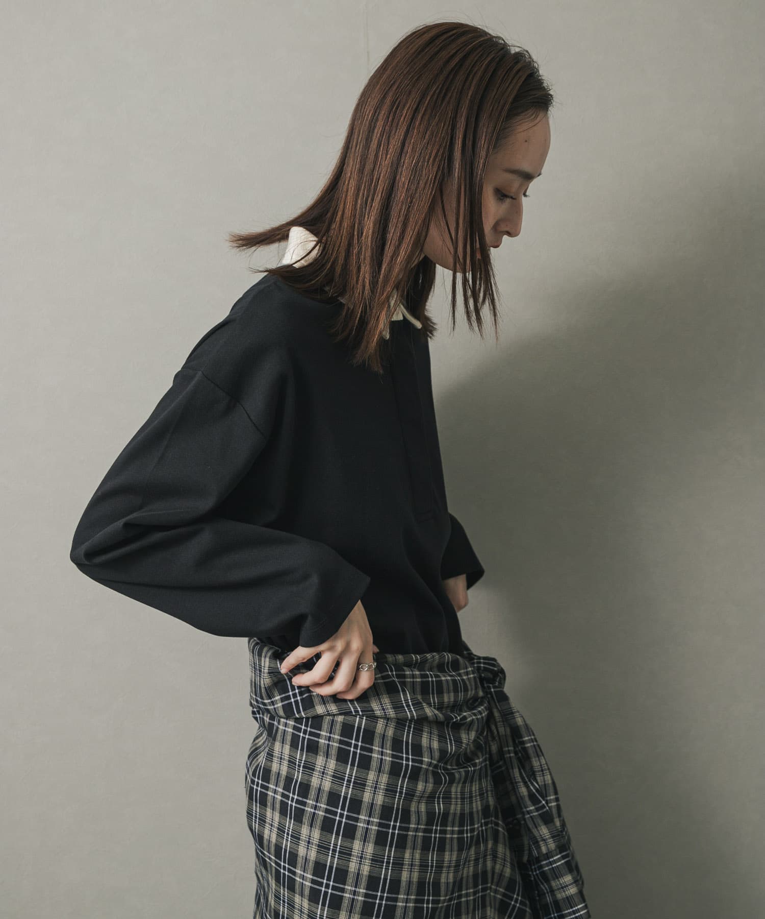 身長：169cm サイズ：one