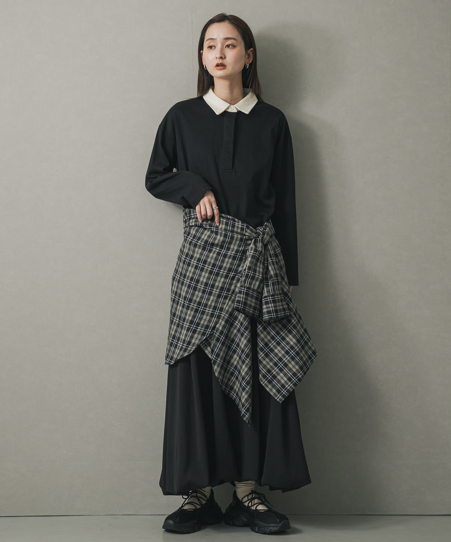 身長：169cm サイズ：one