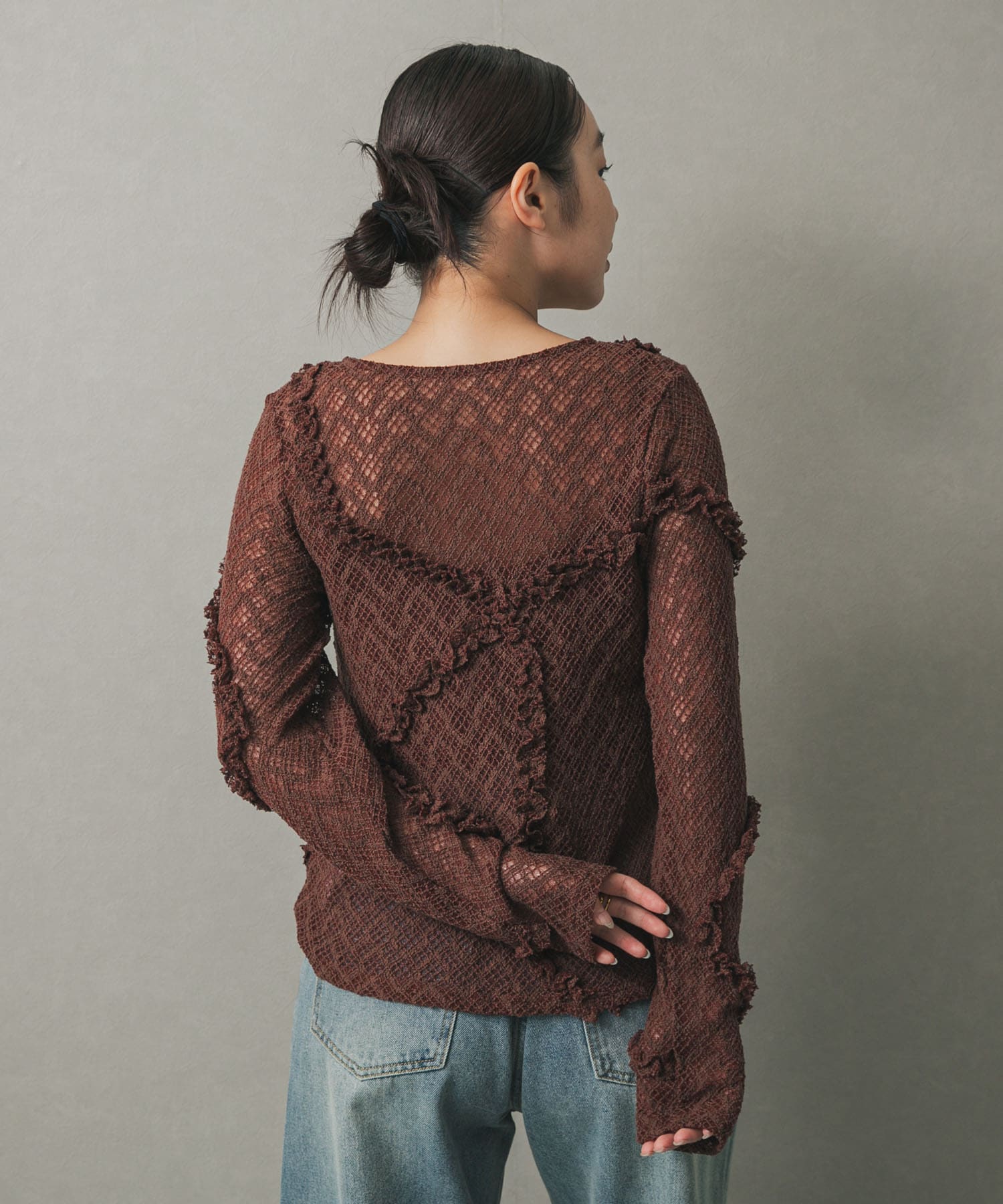 身長：158cm サイズ：one