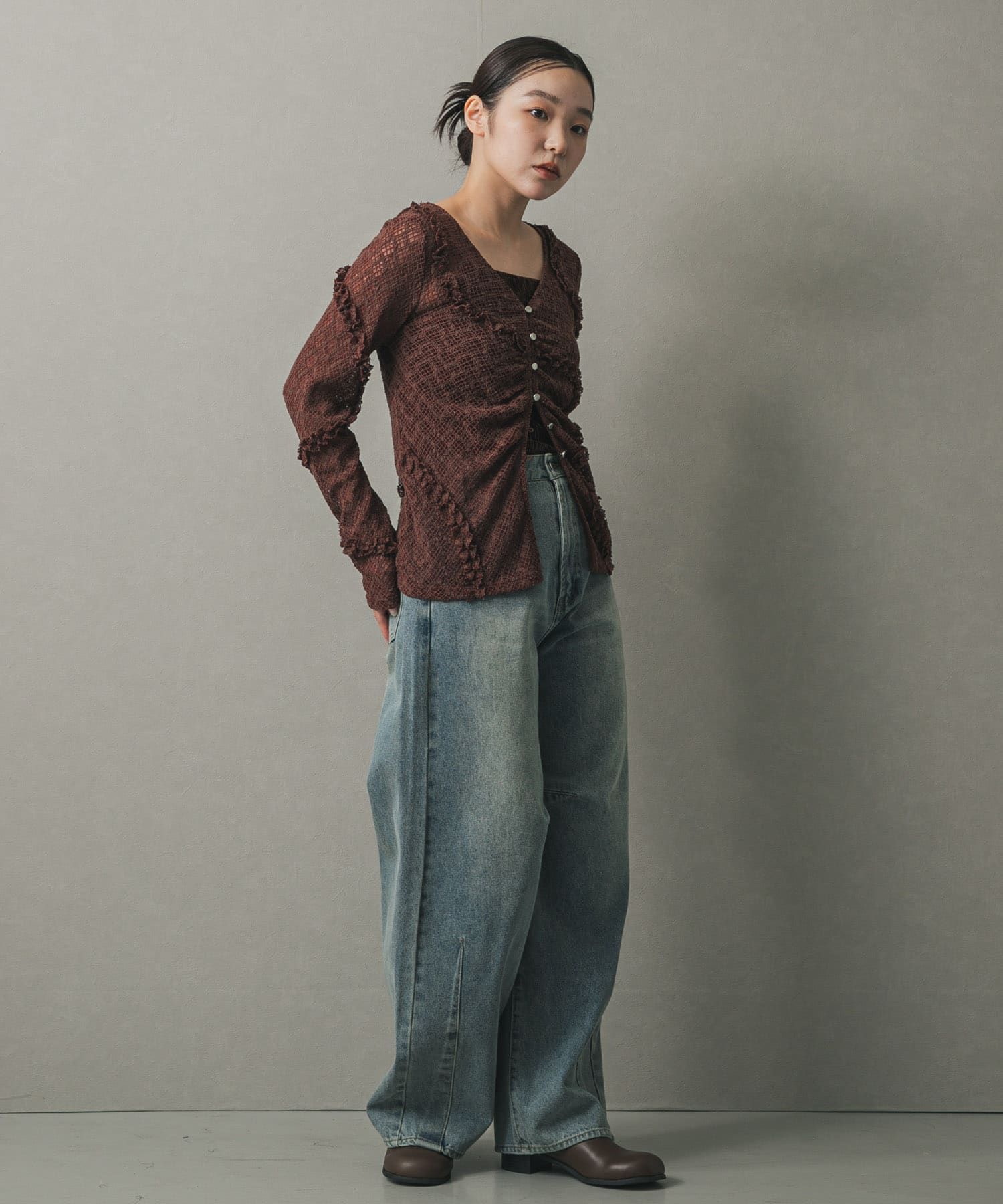 身長：158cm サイズ：one