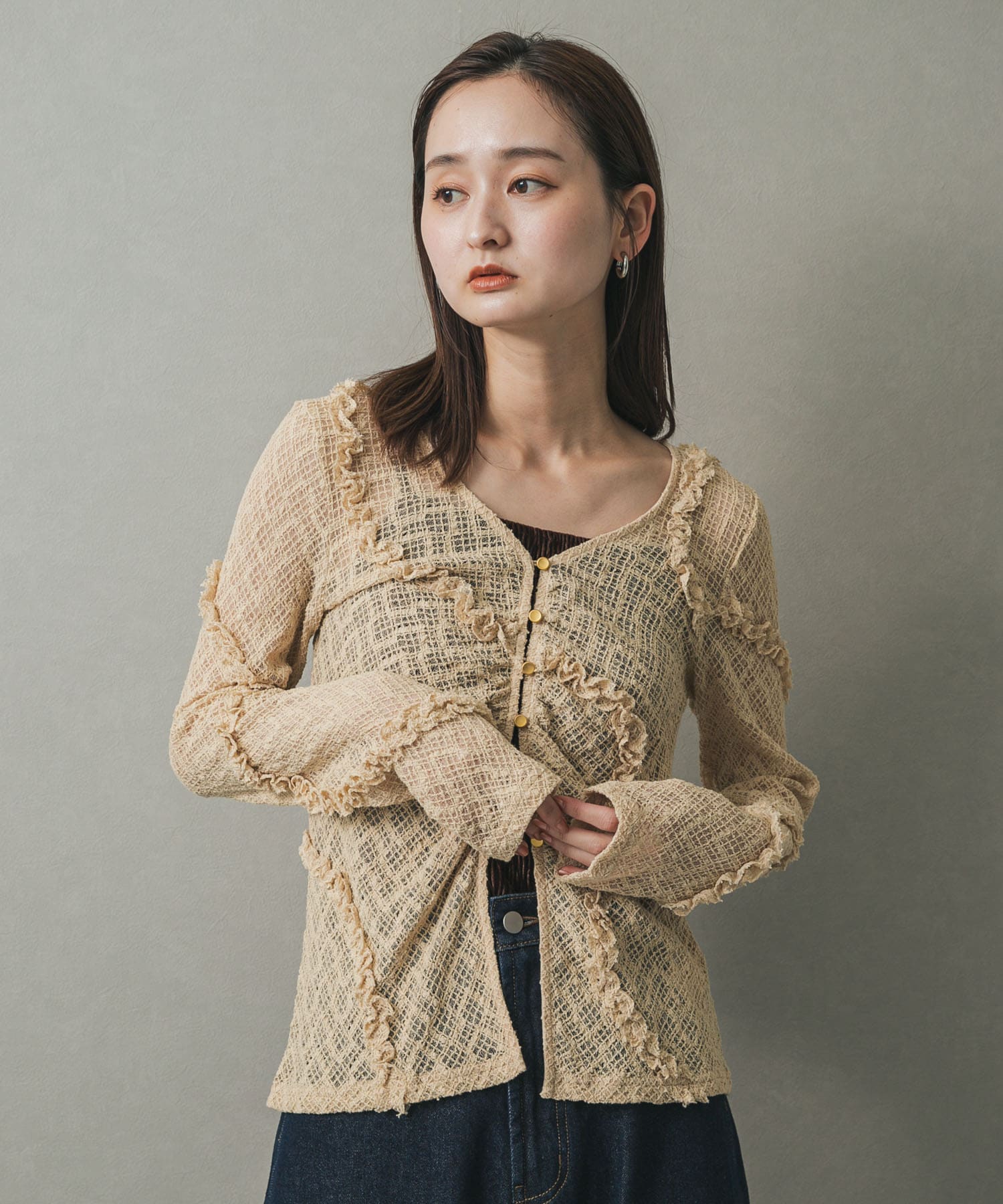 身長：169cm サイズ：one