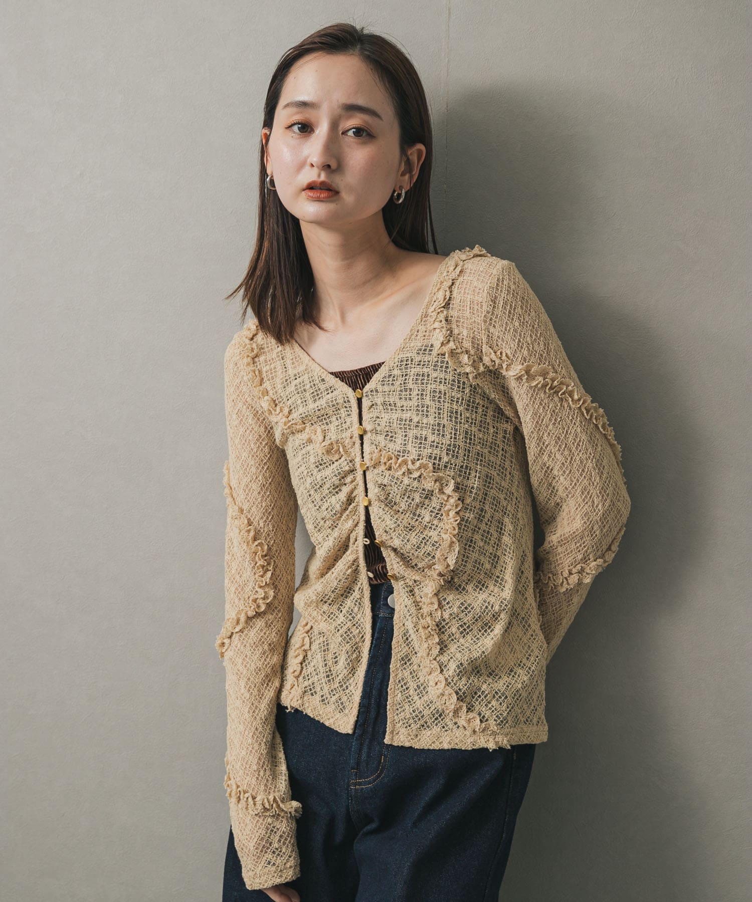 身長：169cm サイズ：one