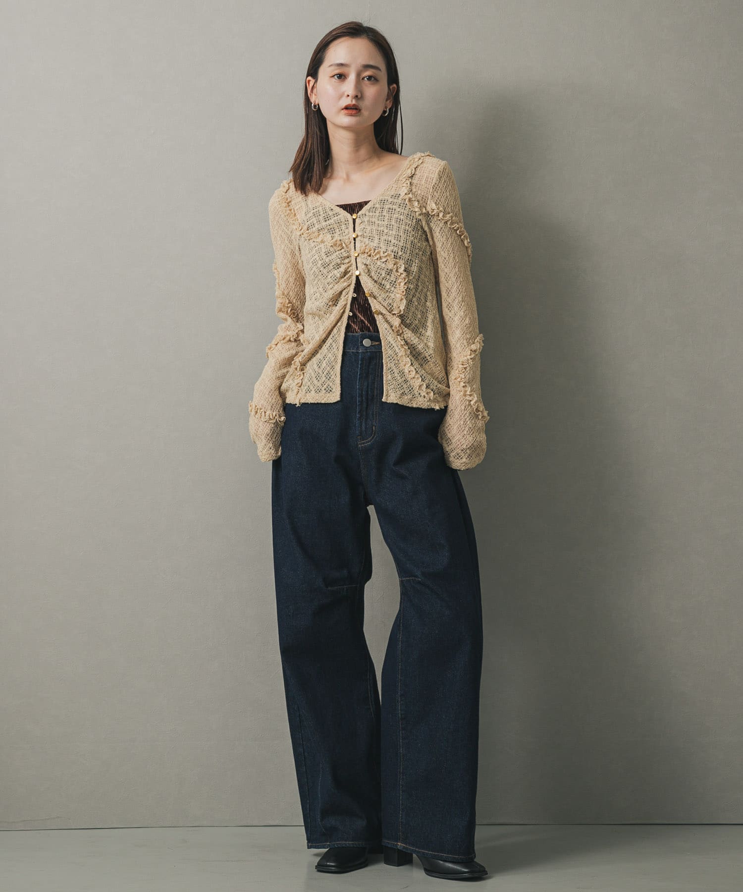 身長：169cm サイズ：one