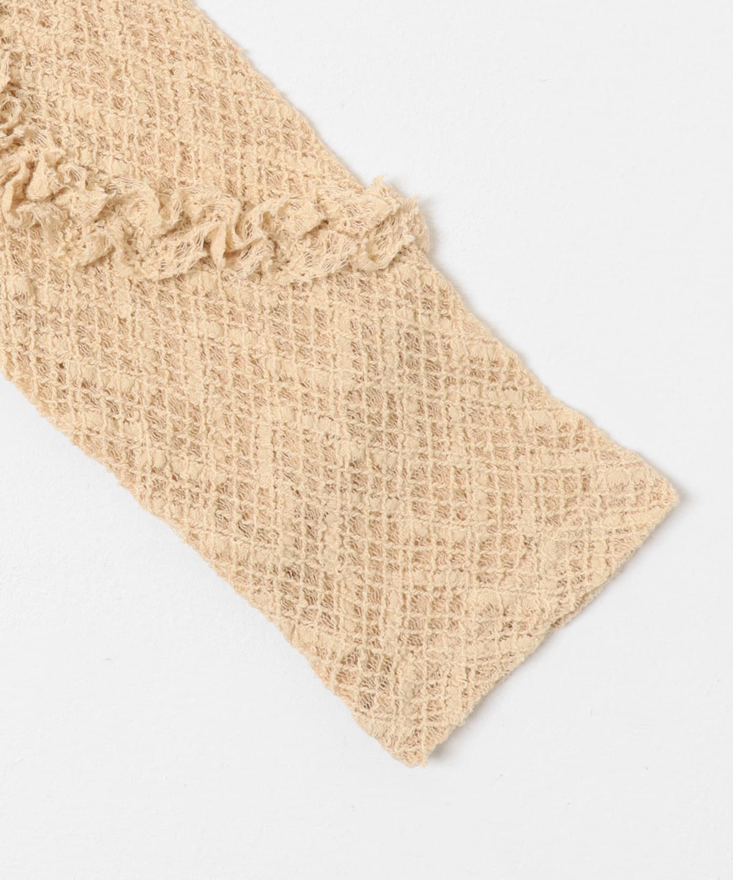 フロントボタンレースカーディガン BEIGE one
