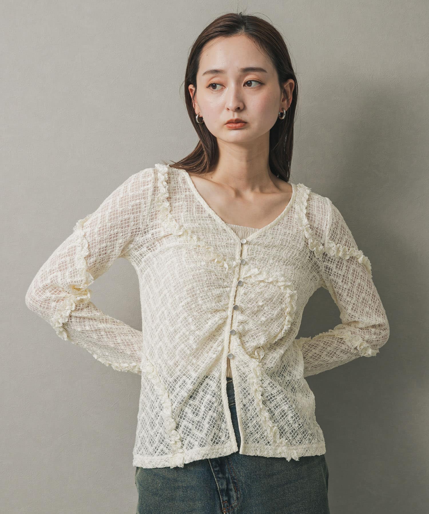 身長：169cm サイズ：one