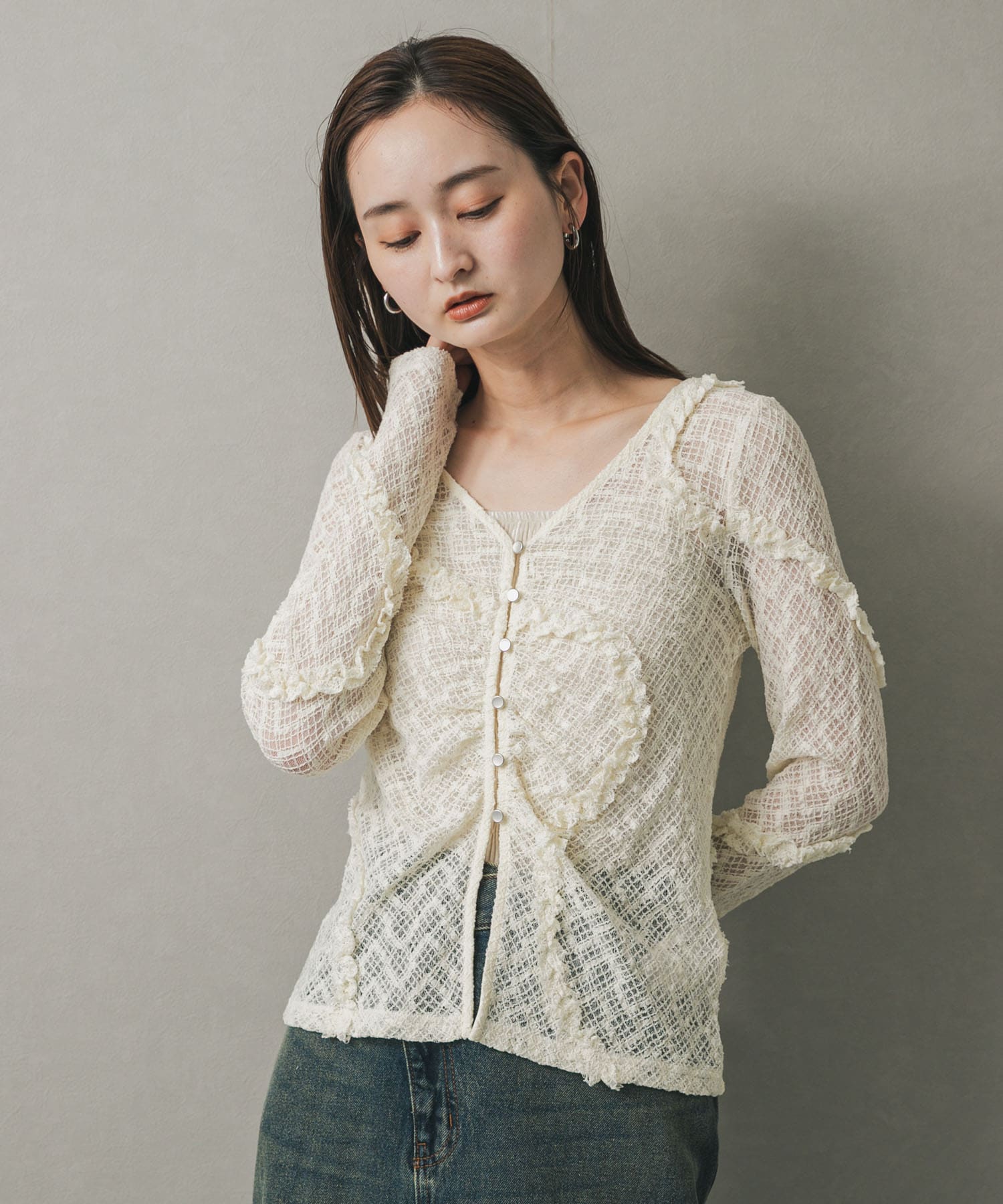 身長：169cm サイズ：one