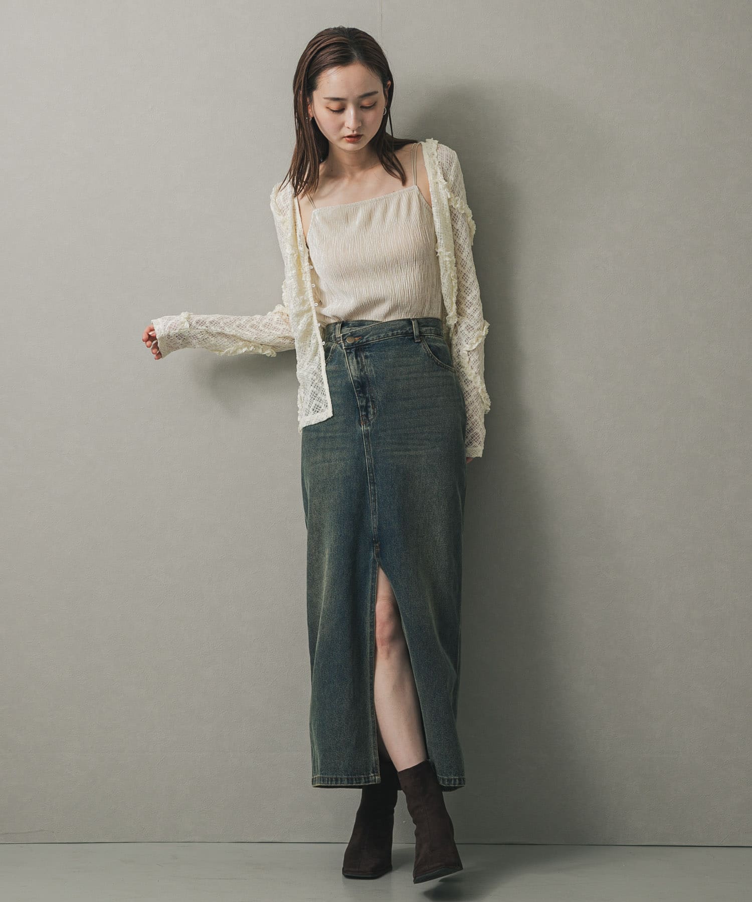 身長：169cm サイズ：one