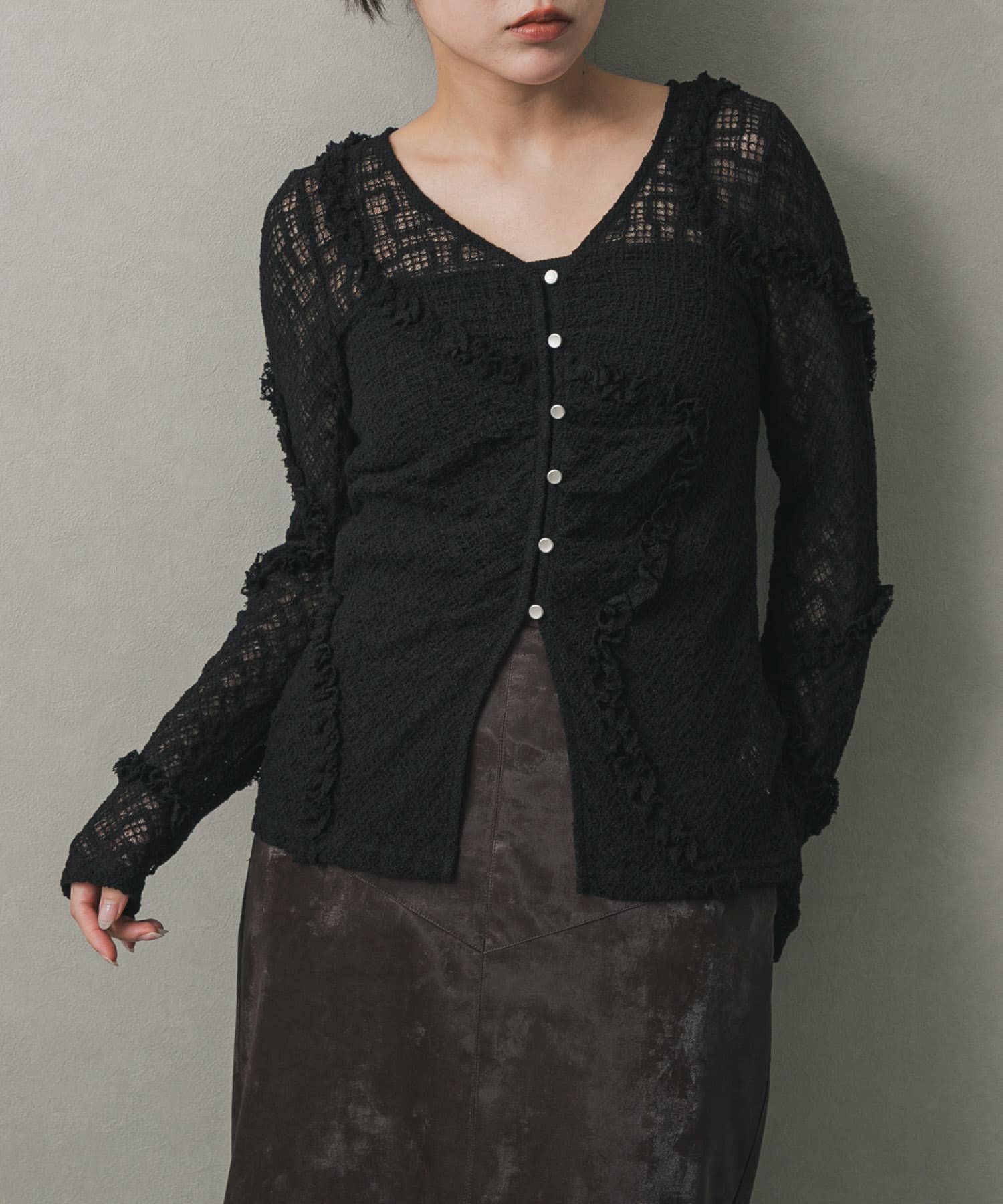 身長：158cm サイズ：one
