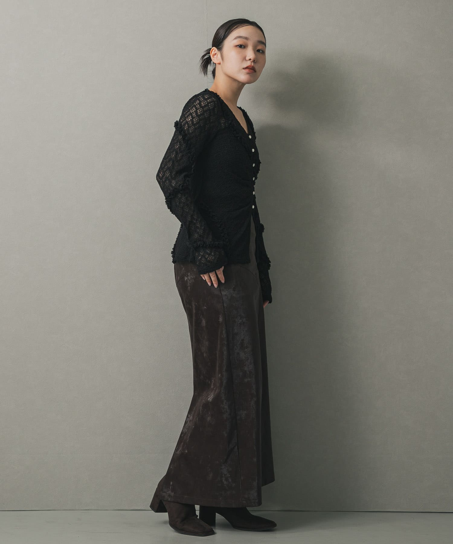 身長：158cm サイズ：one