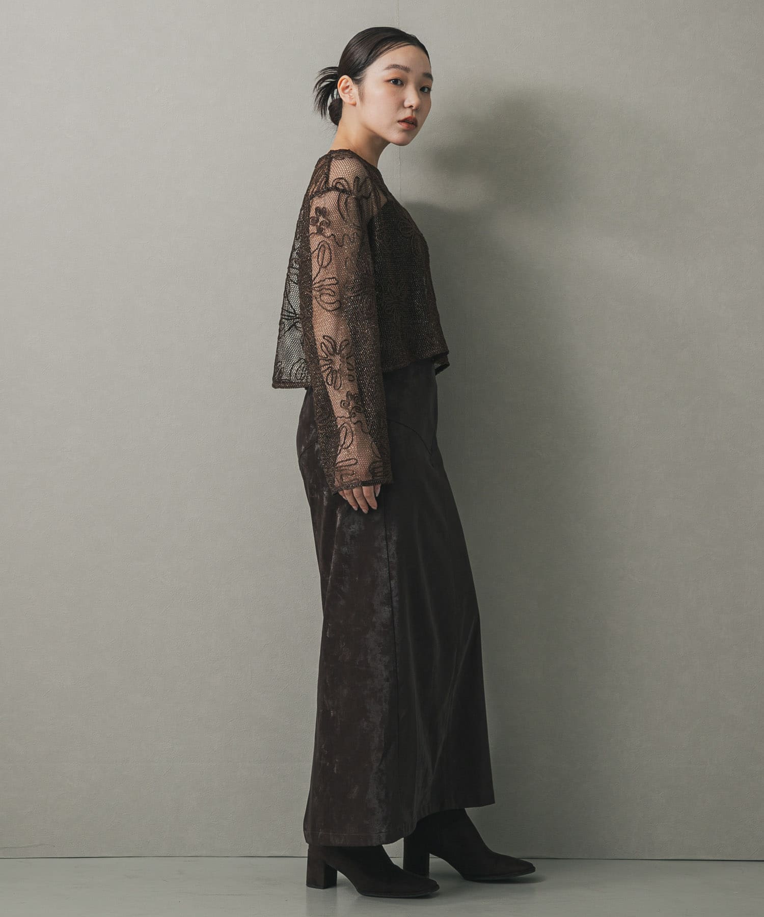身長：158cm サイズ：one