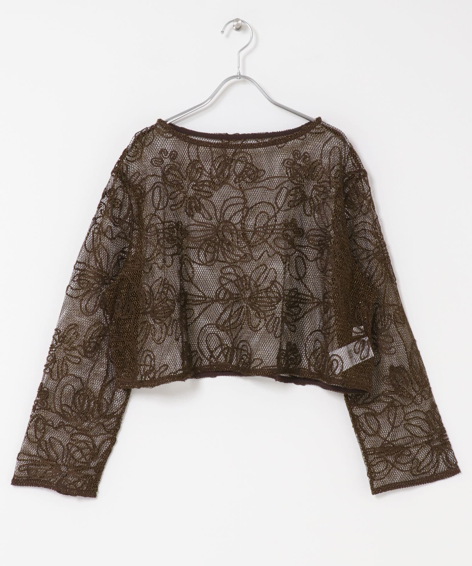 コードシシュウメッシュトップ BROWN one