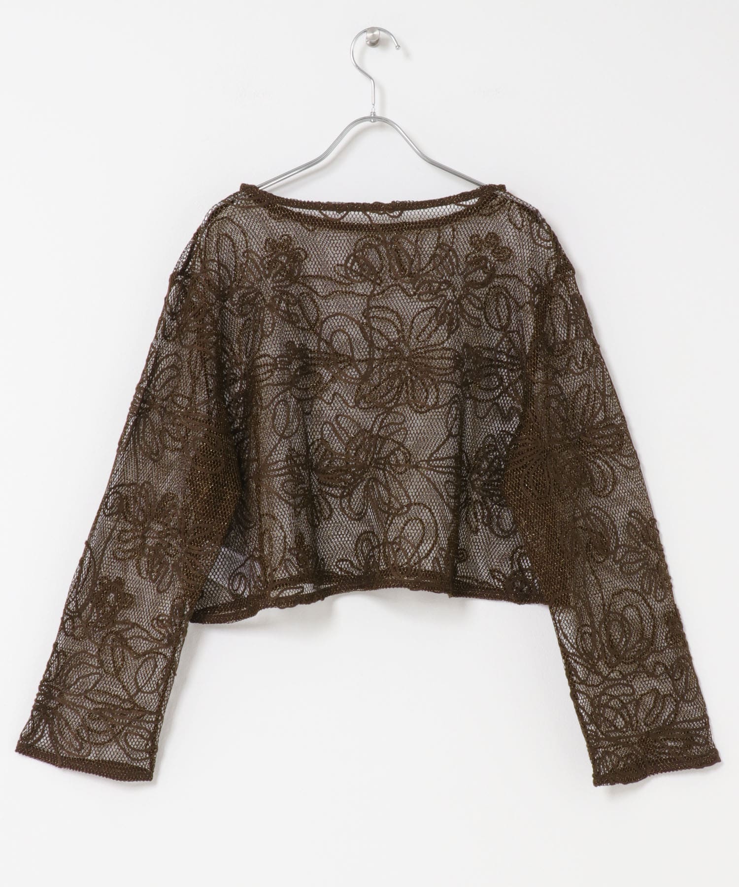コードシシュウメッシュトップ BROWN one